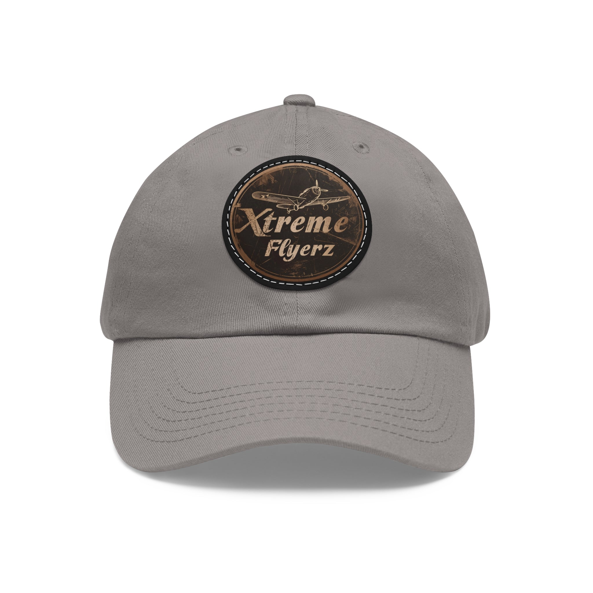 Xtreme Flyerz Vintage Airplane ~ Dad Hat with Leather Patch