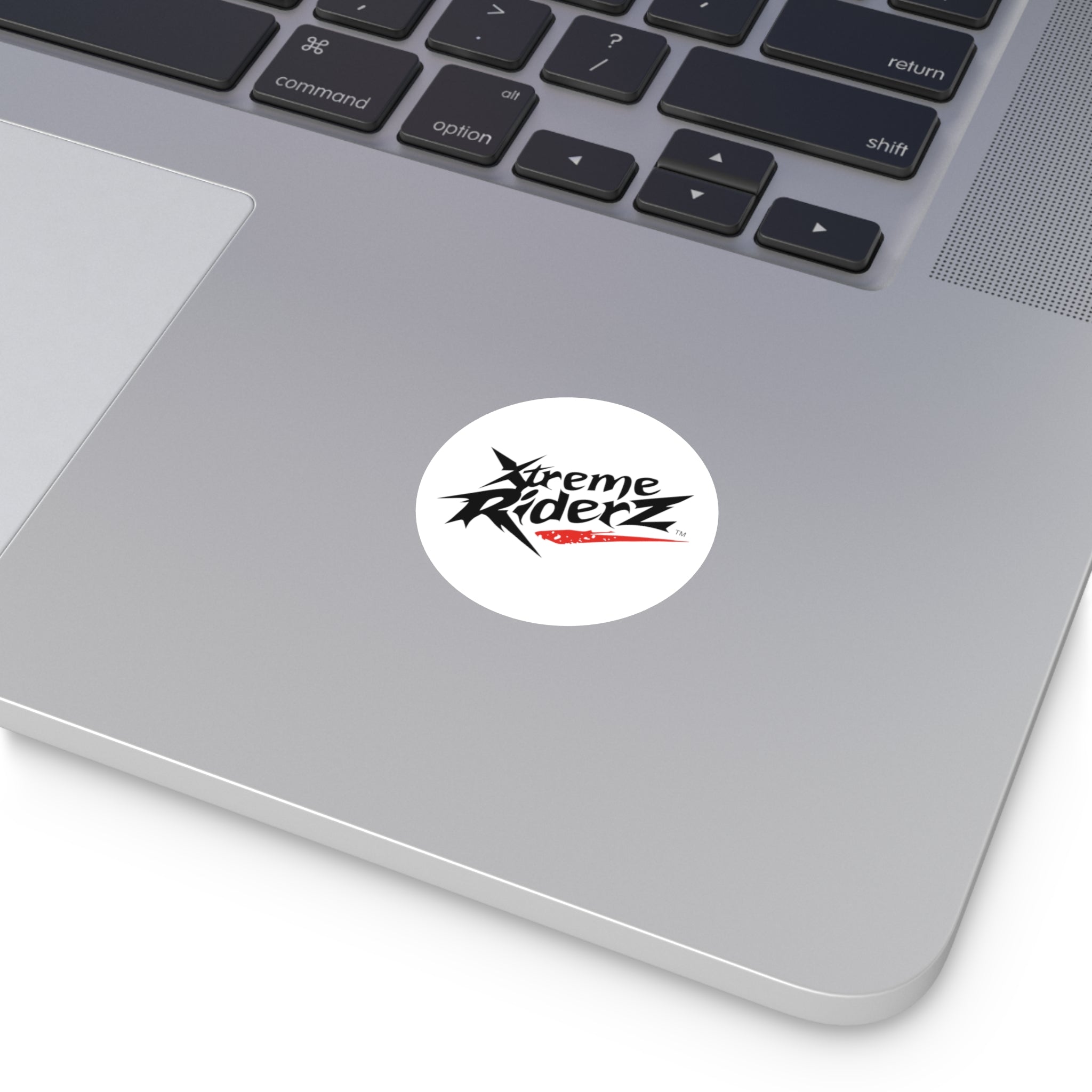 White Round Vinyl Stickers- Xtreme Riderz Brand