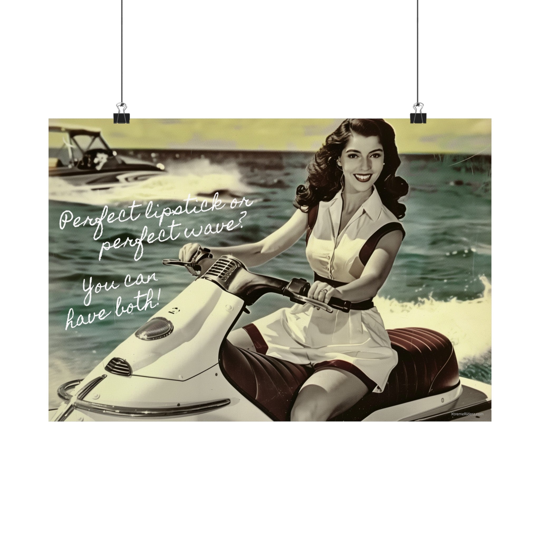 Perfect Lipstick~Xtreme Riderz Retro Jet Ski Poster
