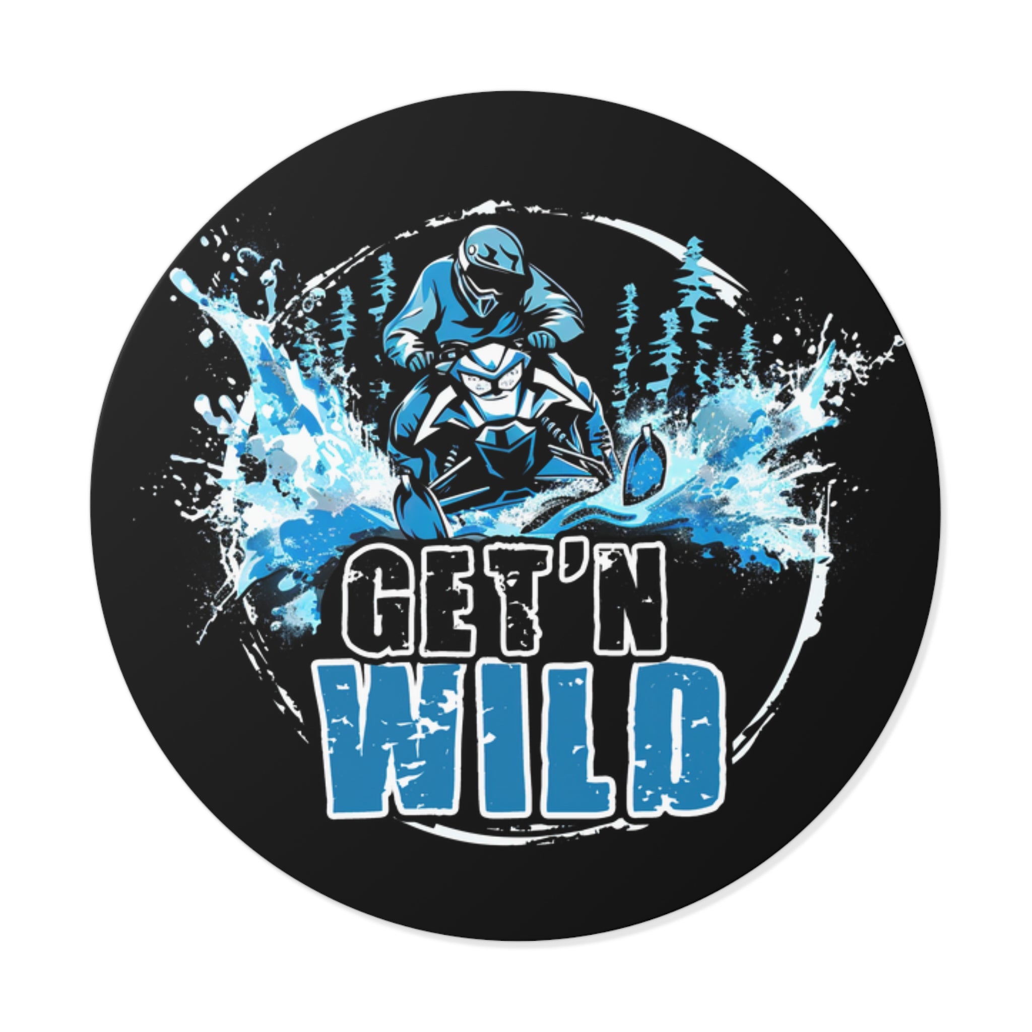 Get'n Wild- Xtreme Riderz-  Round Vinyl Stickers