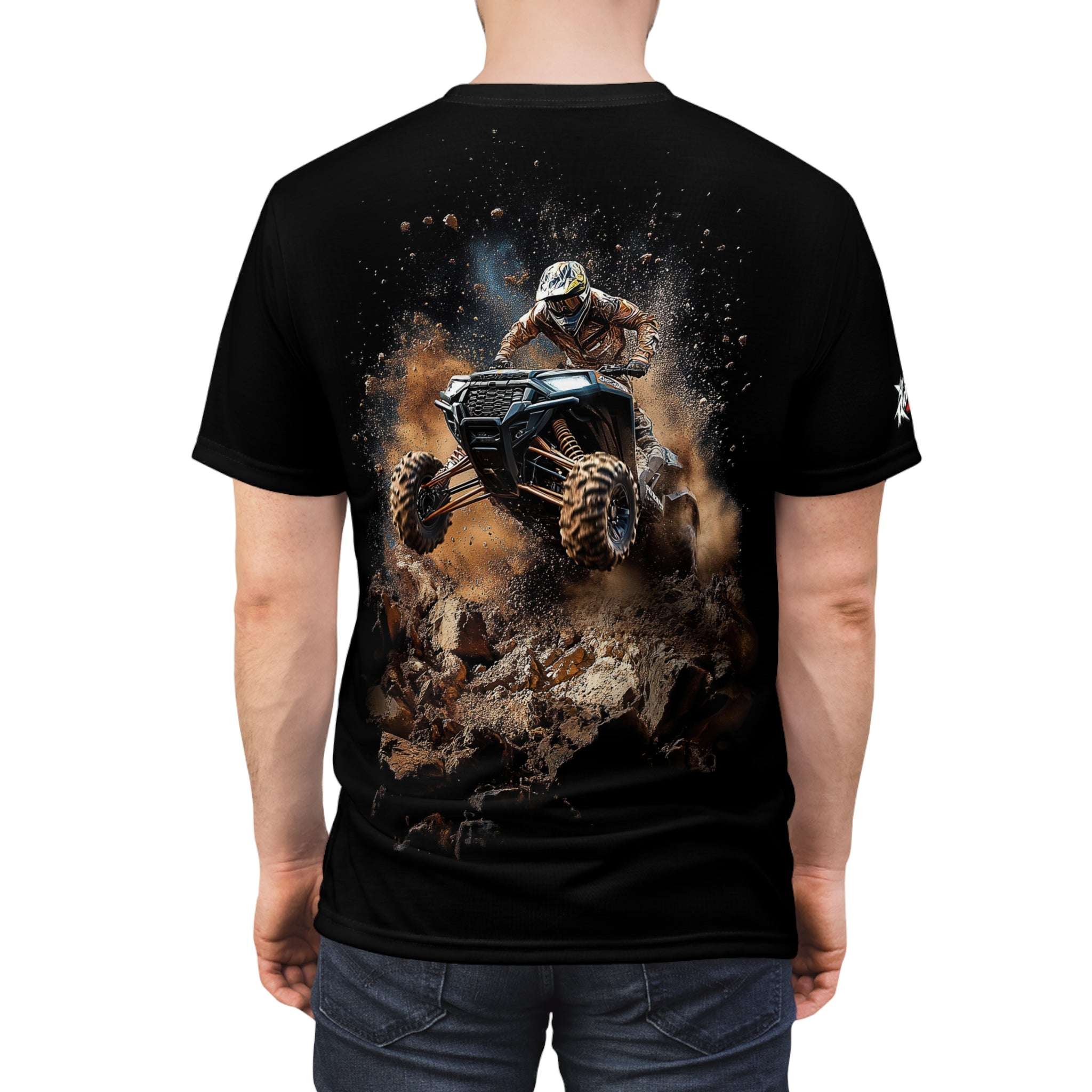 Rock Concert ATV t-shirt, ATV, explosion, rocks, dirt, smoke