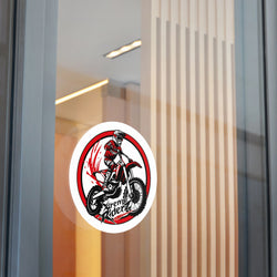 Motocross- Xtreme Riderz- Round Vinyl Stickers