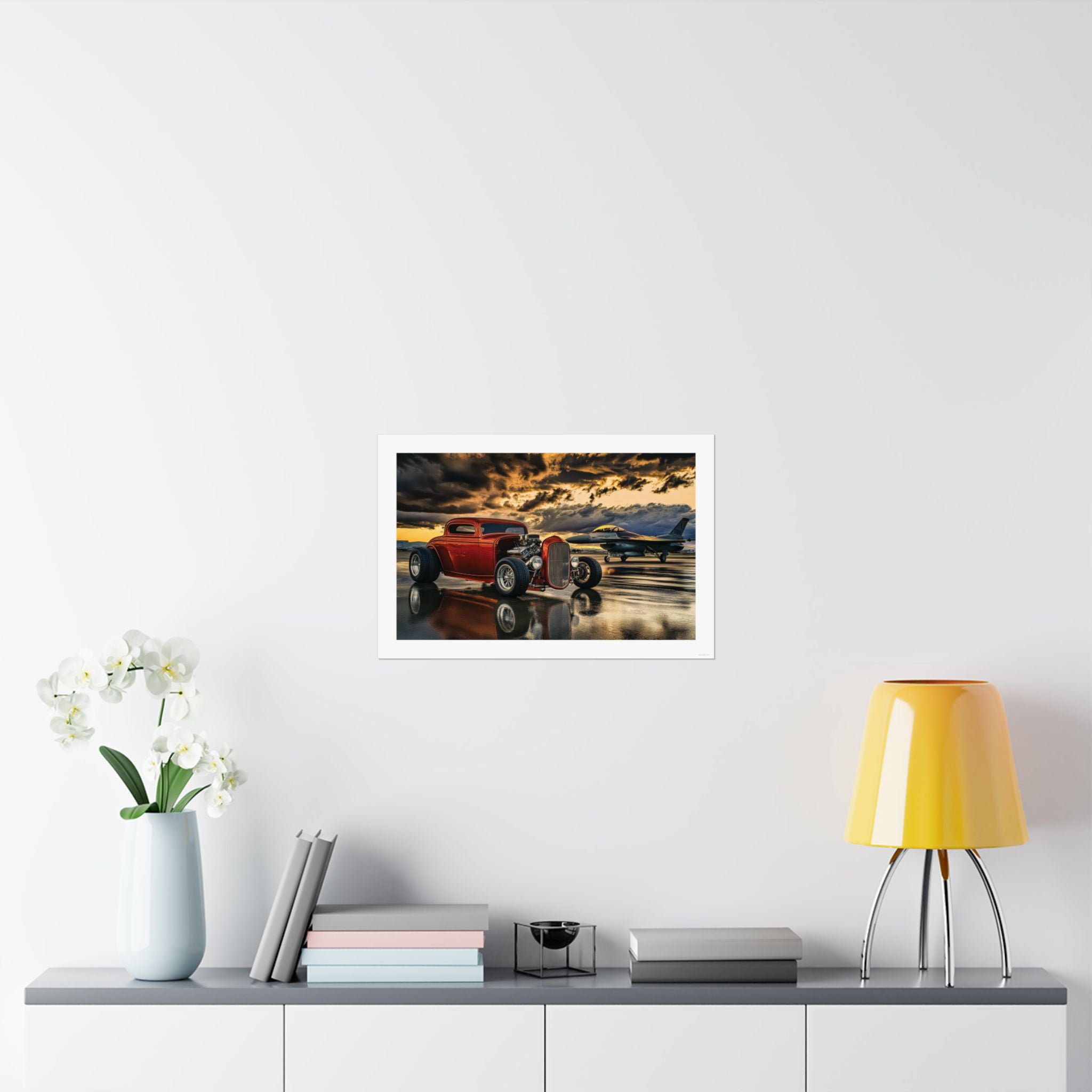 Wings & Wheels - Auto/Aviation  - Gallery Print Poster - DC0184