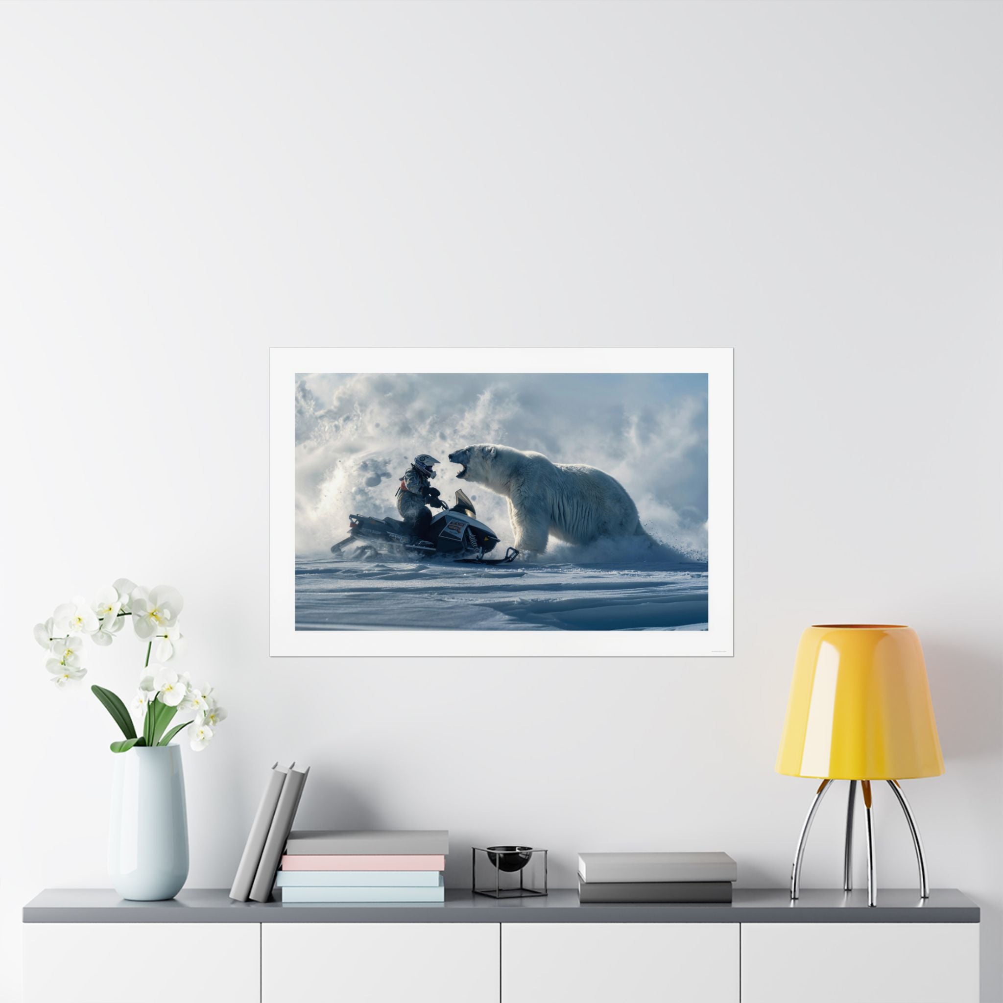 Bear Down - Snowmobile - Gallery Print Poster - DC0168