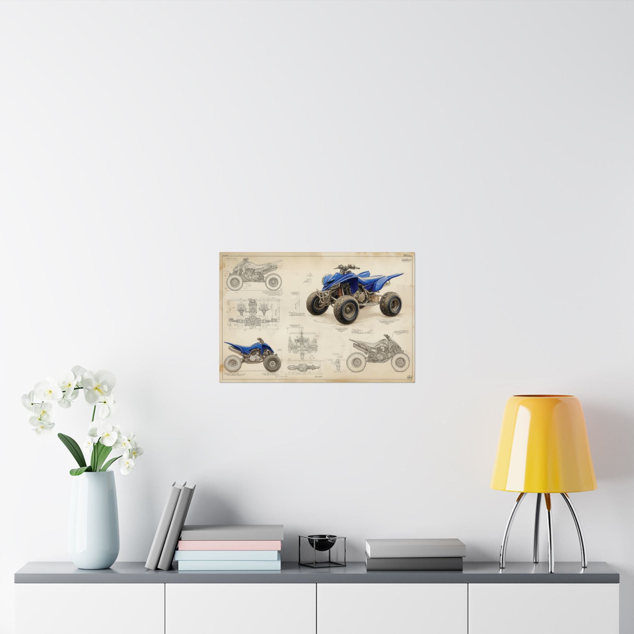 ATV Blueprint - ATV/UTV - Gallery Print Poster - DC0292