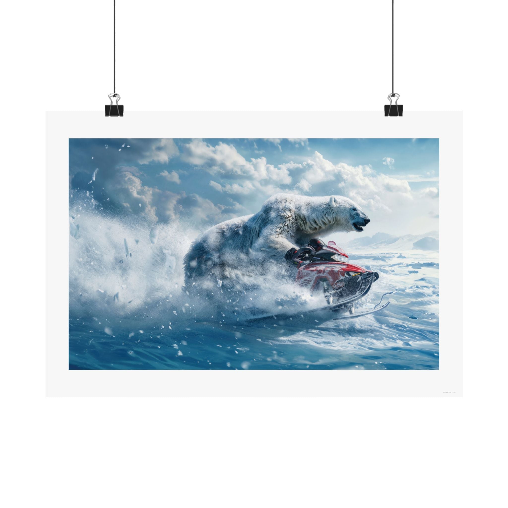 Bear it All - Snowmobile - Gallery Print Poster - DC0166