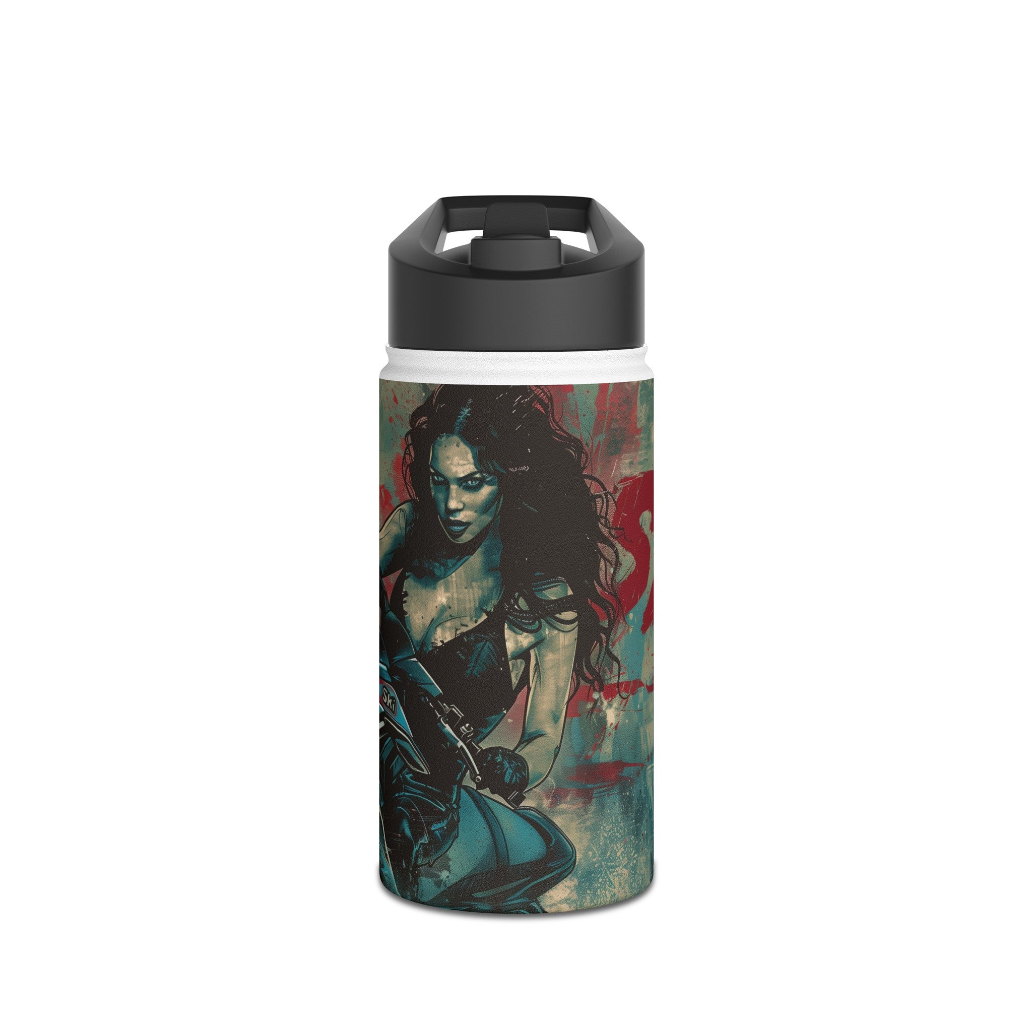 Ski Vamp Stainless Steel Water Bottle, Standard Lid