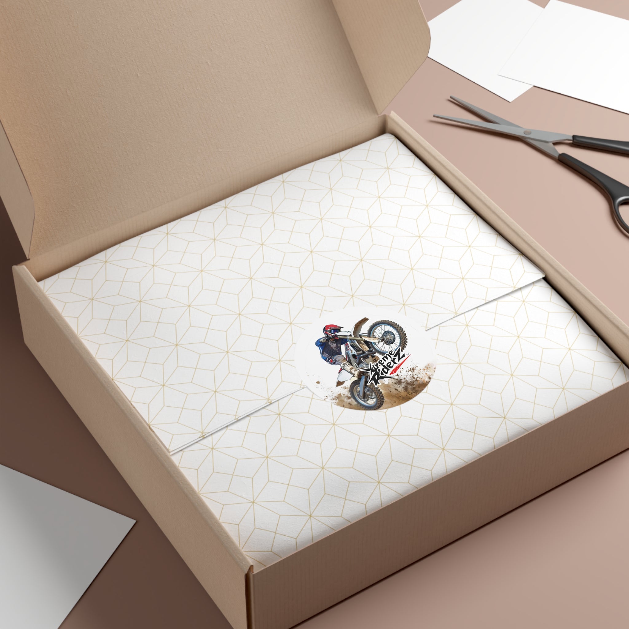 Motocross -Xtreme Riderz- Round Vinyl Sticker