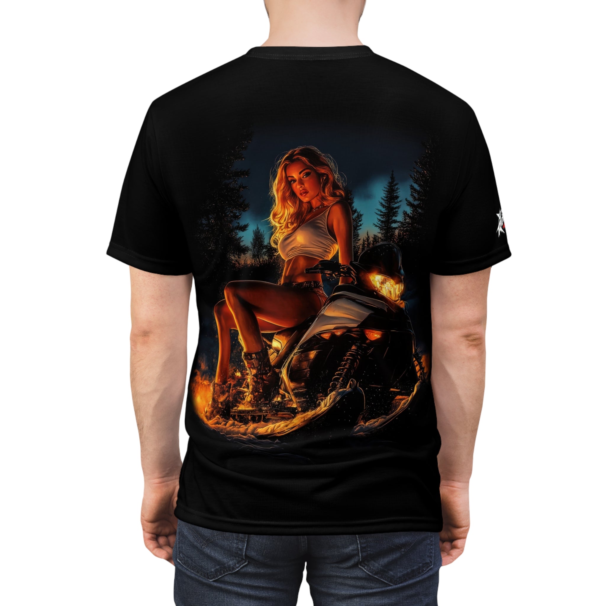 Campfire Glow - Snowmobile - Men's Tee Shirt - DC0244