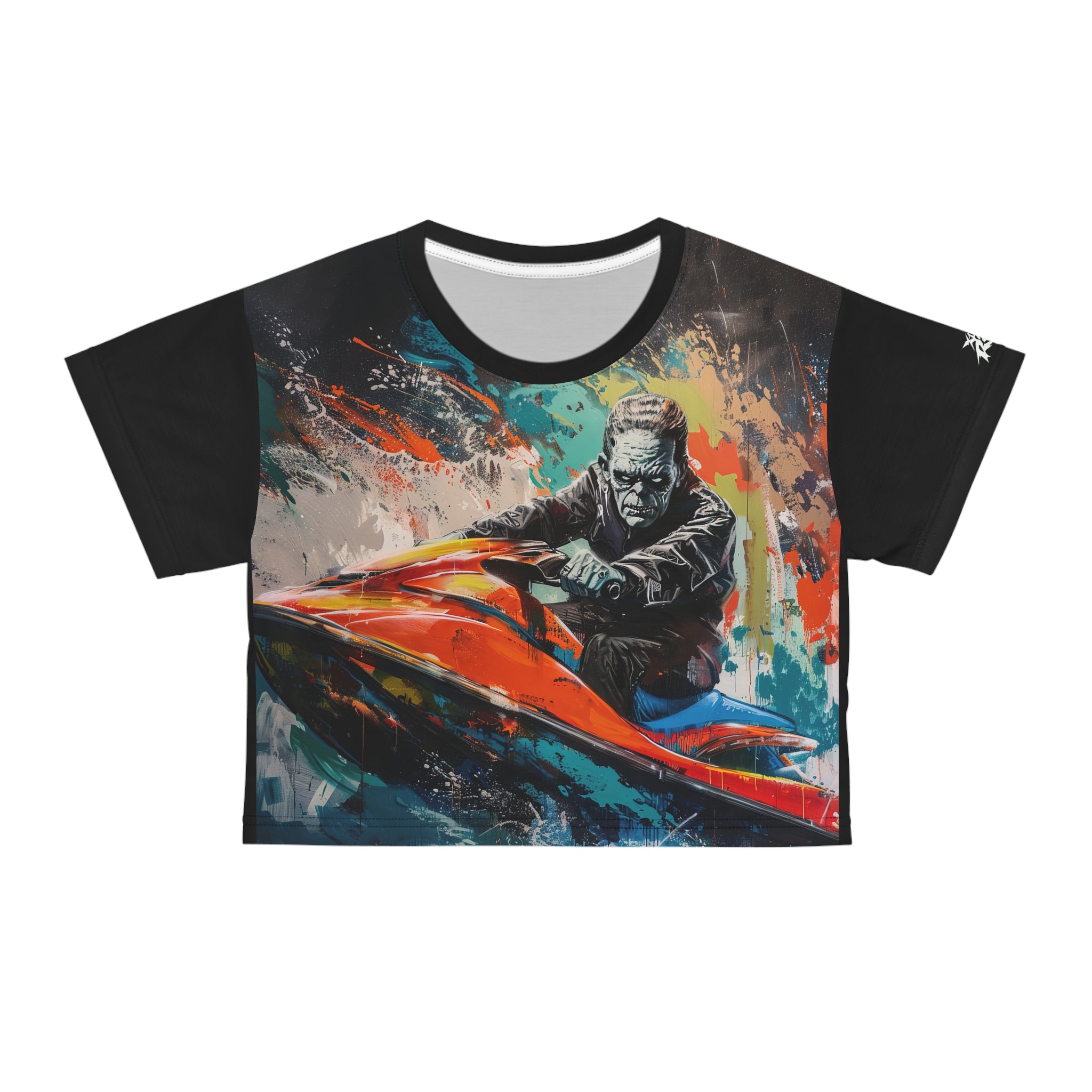 Frankenstein Riderz -  Watersports - Women's Crop Tee - TG0136