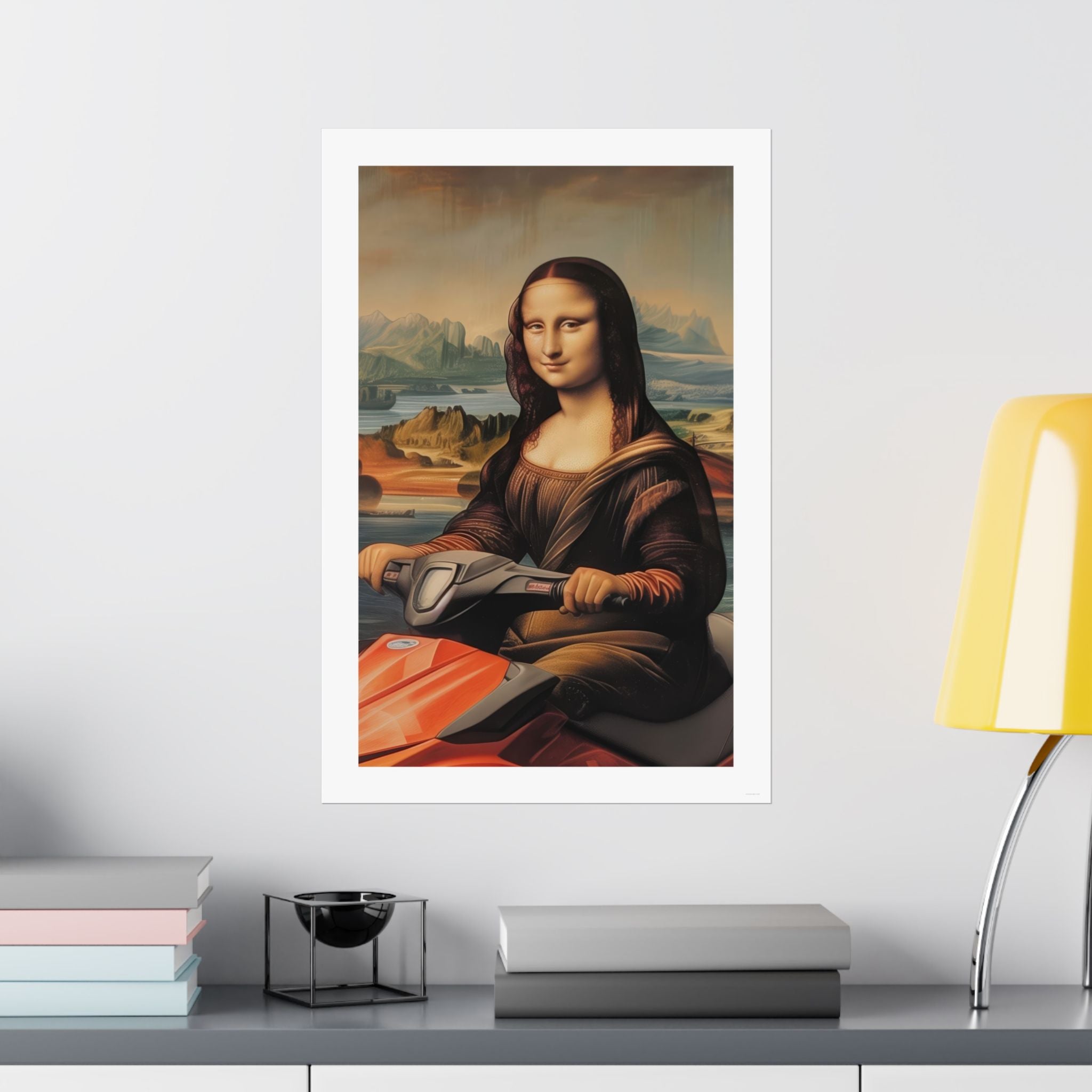 Mona Lisa - Leonardo de Vinci - Watersports - Gallery Print Poster - DC0262