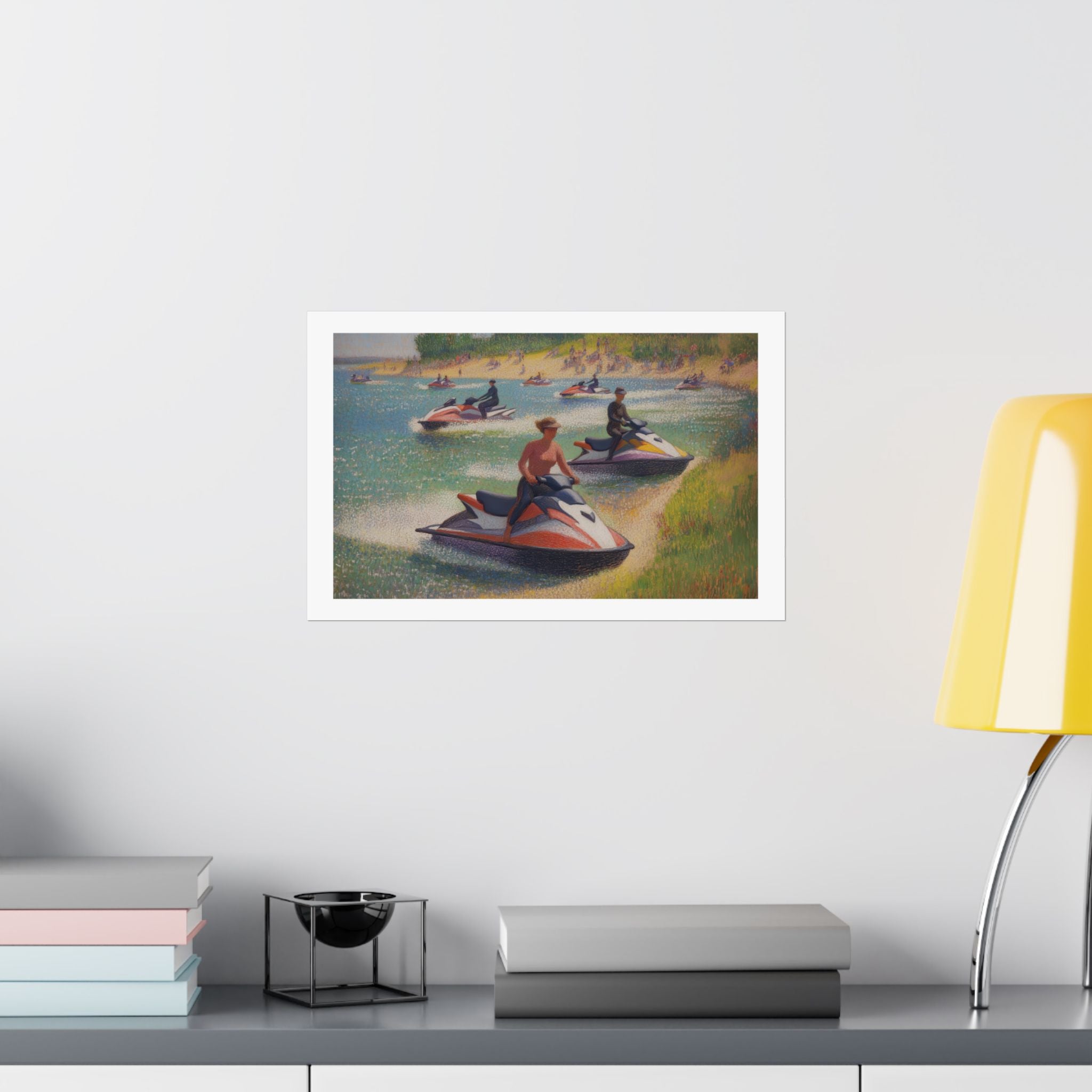 A Sunday Afternoon on the Island of La Grande - Version 2 - Seurat - Watersports - Gallery Print Poster - DC0259