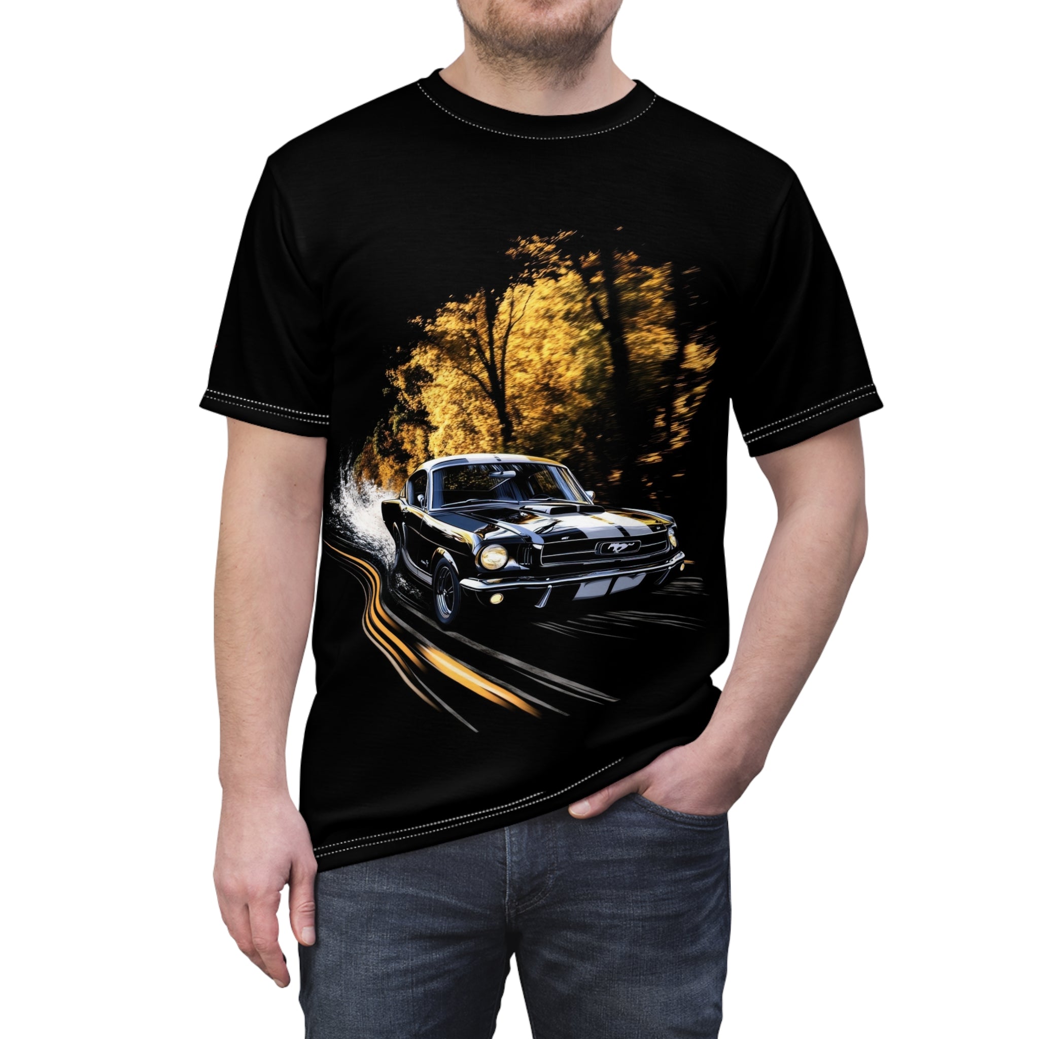 1965 Ford Mustang - Auto - Men's Tee Shirt - DC0226