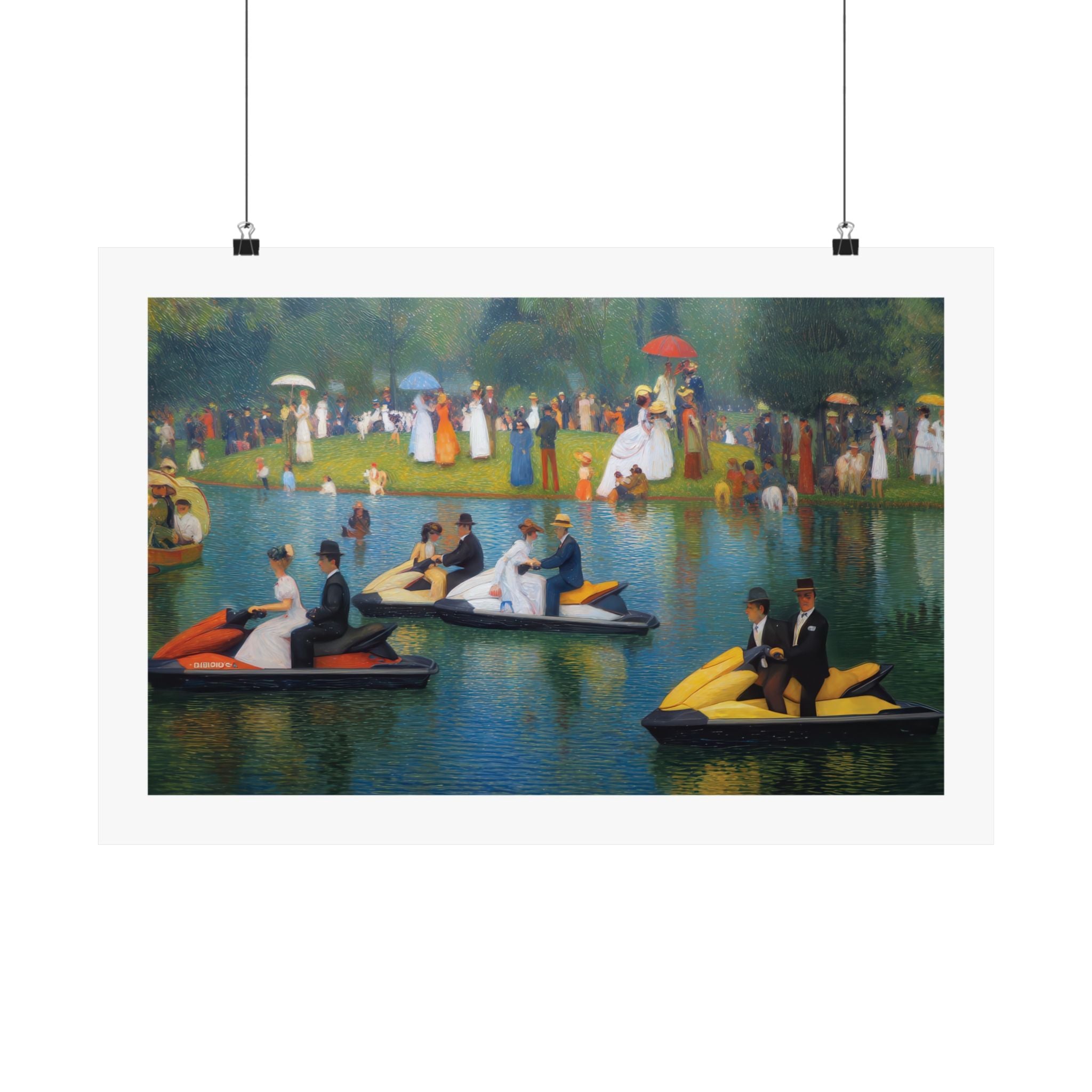 A Sunday Afternoon on the Island of La Grand - Seurat - Watersports - Gallery Print Poster - DC0258