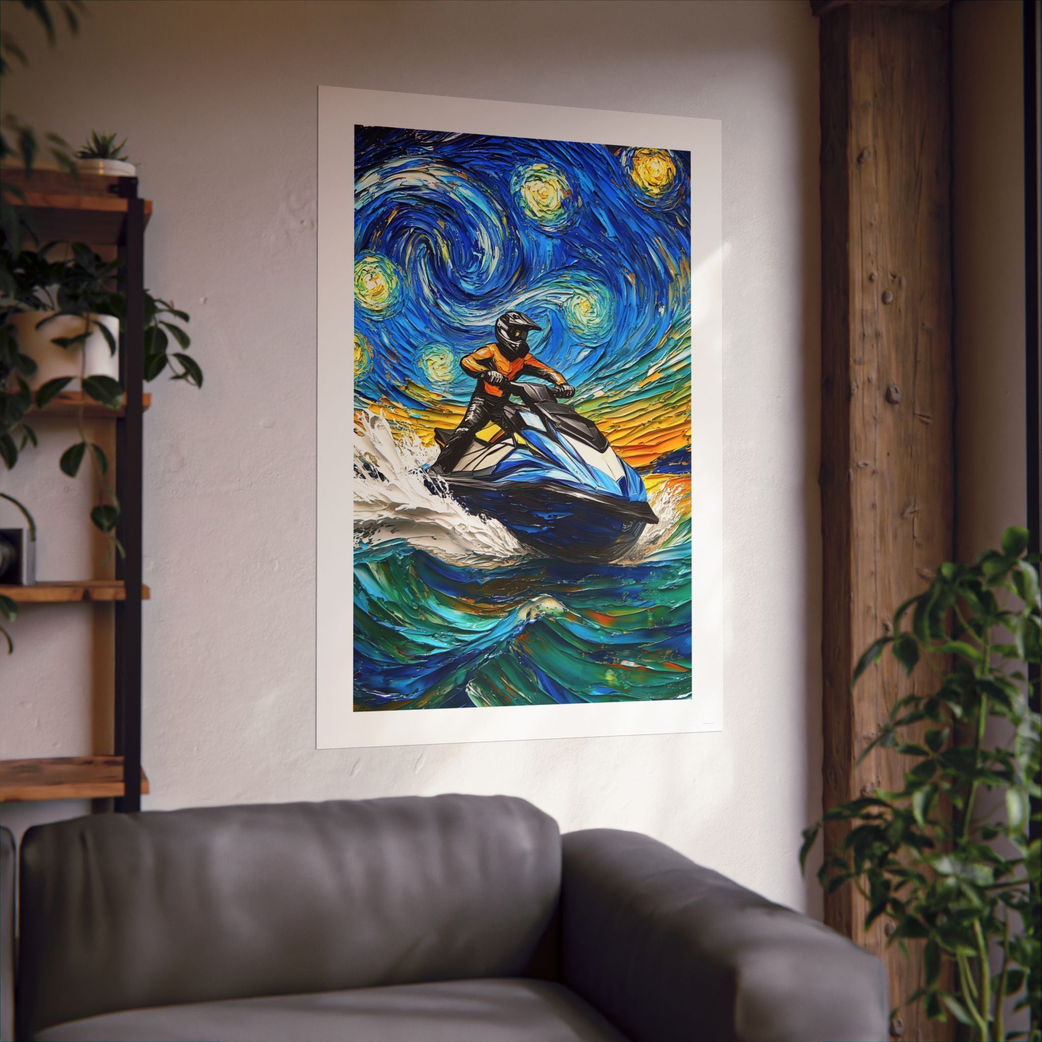 Starry Night - Vincent Van Gogh - Watersports - Gallery Print Poster - DC0261
