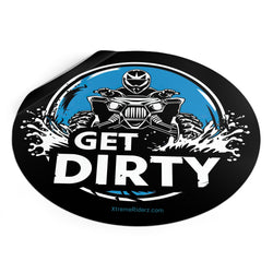 Get Dirty ATV- Xtreme Riderz - Round Vinyl Sticker