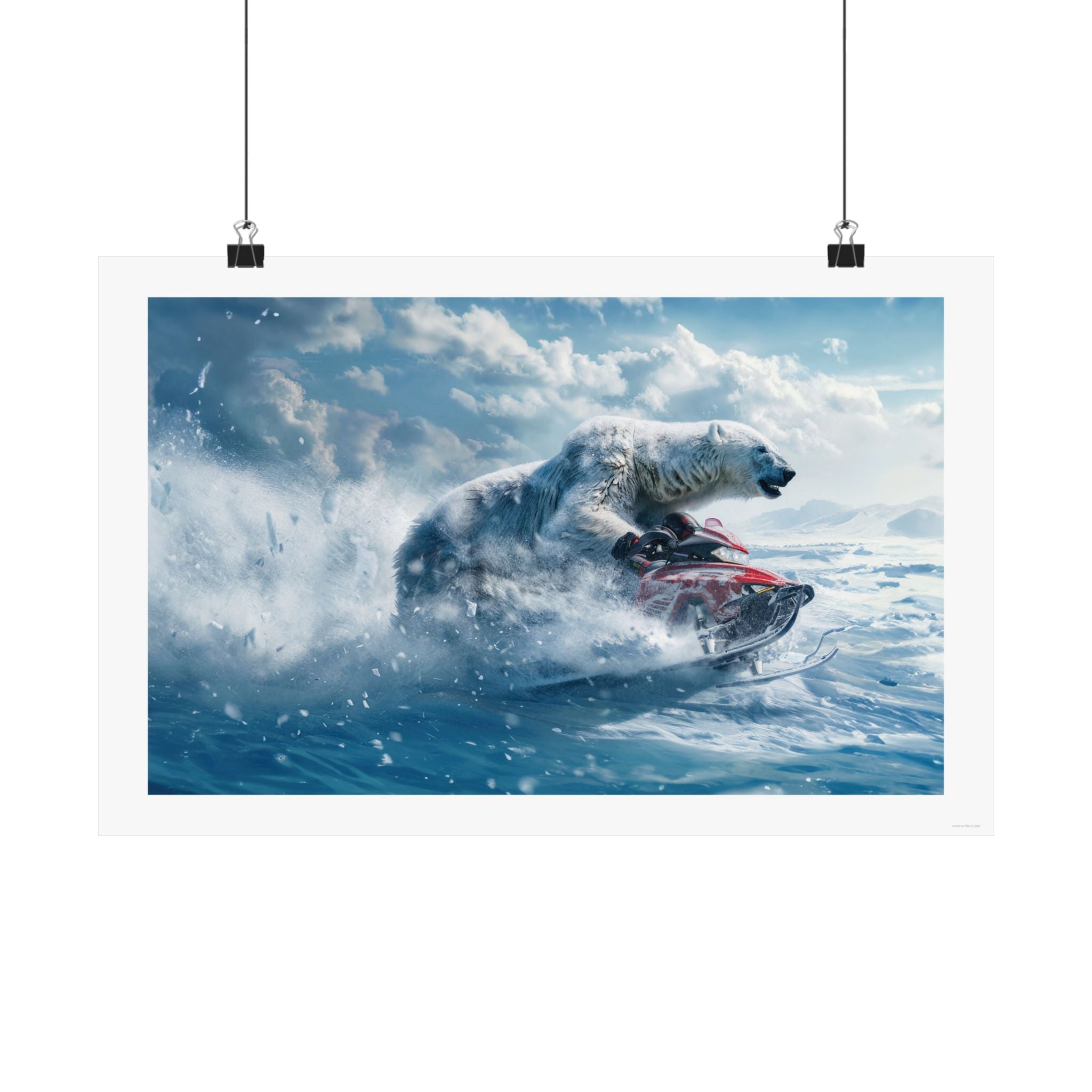 Bear it All - Snowmobile - Gallery Print Poster - DC0166