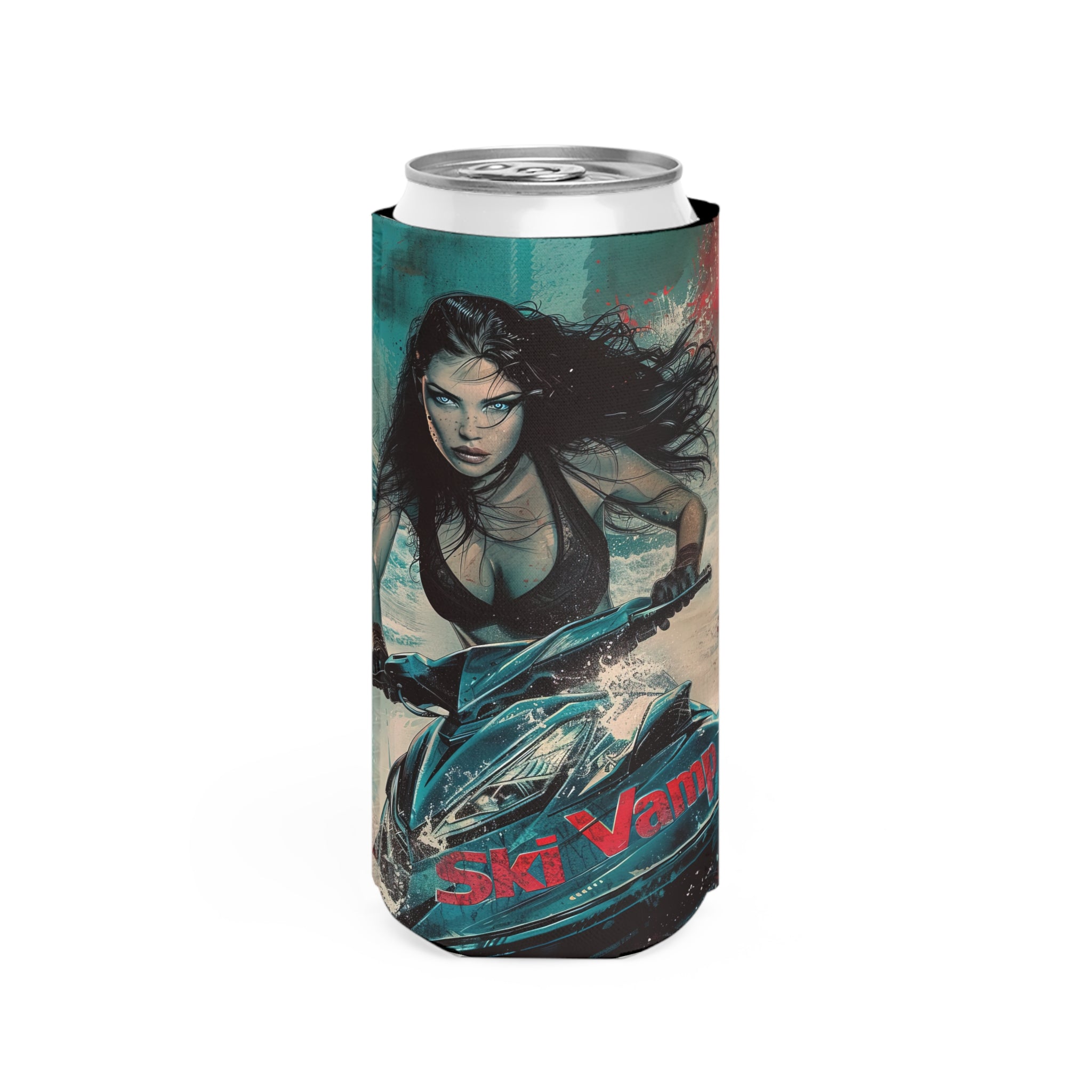 Ski Vamp Slim Can Cooler