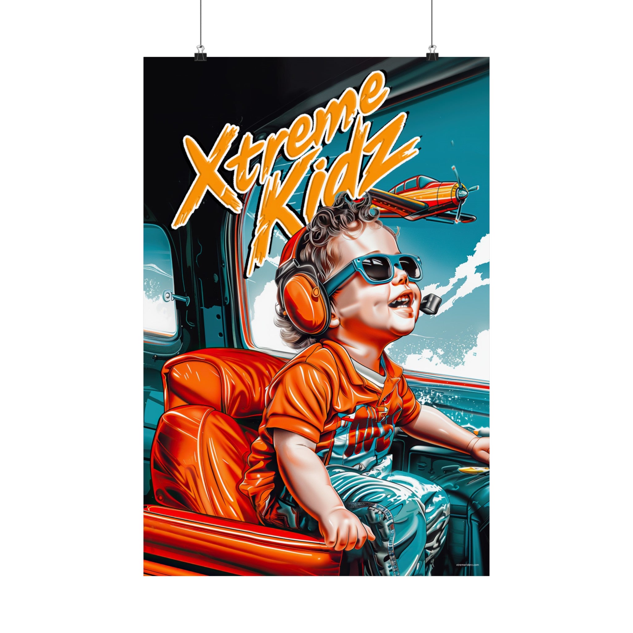 Airplane- Xtreme Kidz- Matte Vertical Posters