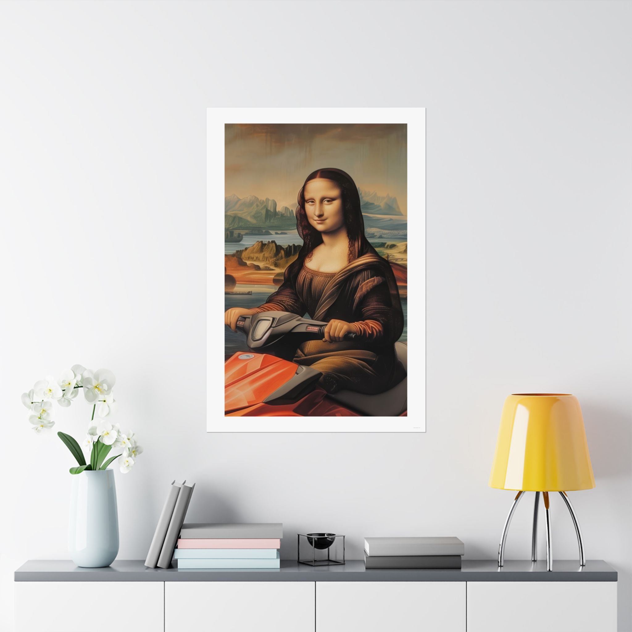 Mona Lisa - Leonardo de Vinci - Watersports - Gallery Print Poster - DC0262