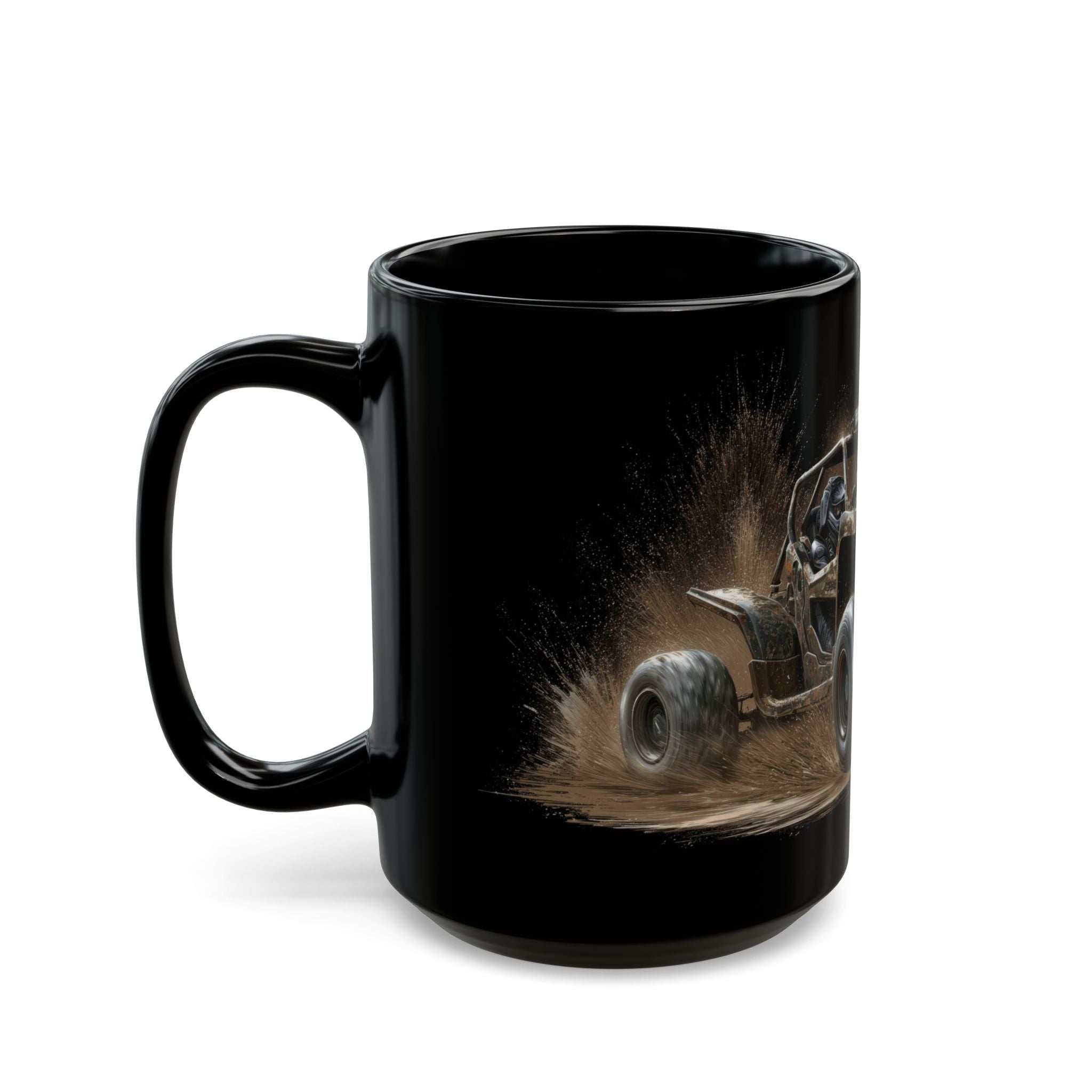 Mud, Sweat and Coffee Black Mug (11oz, 15oz) - ATV/UTV - DC0289