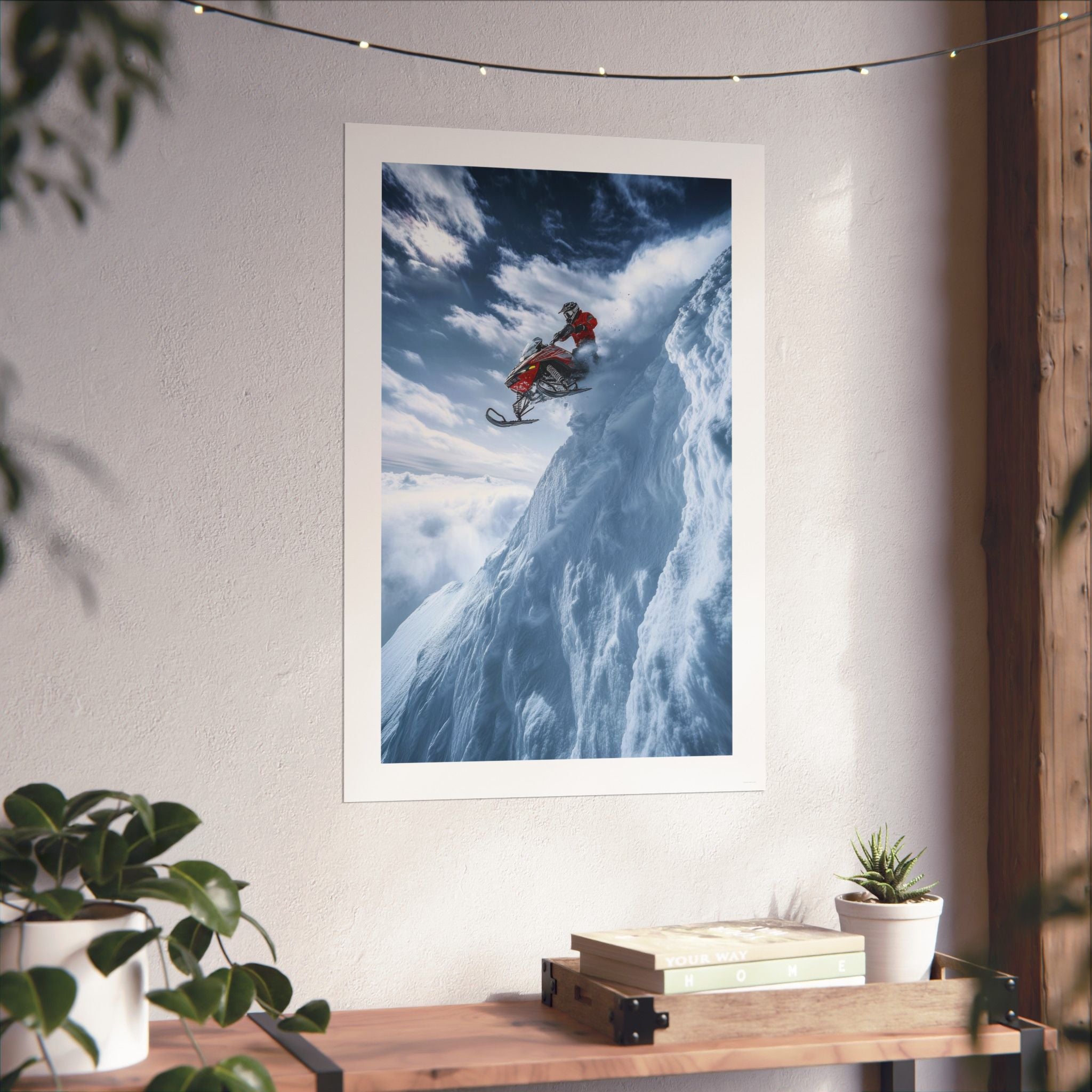 Free Fall -  Snowmobile - Gallery Print Poster - DC0192