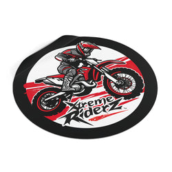 Motocross- Xtreme Riderz- Round Vinyl Stickers