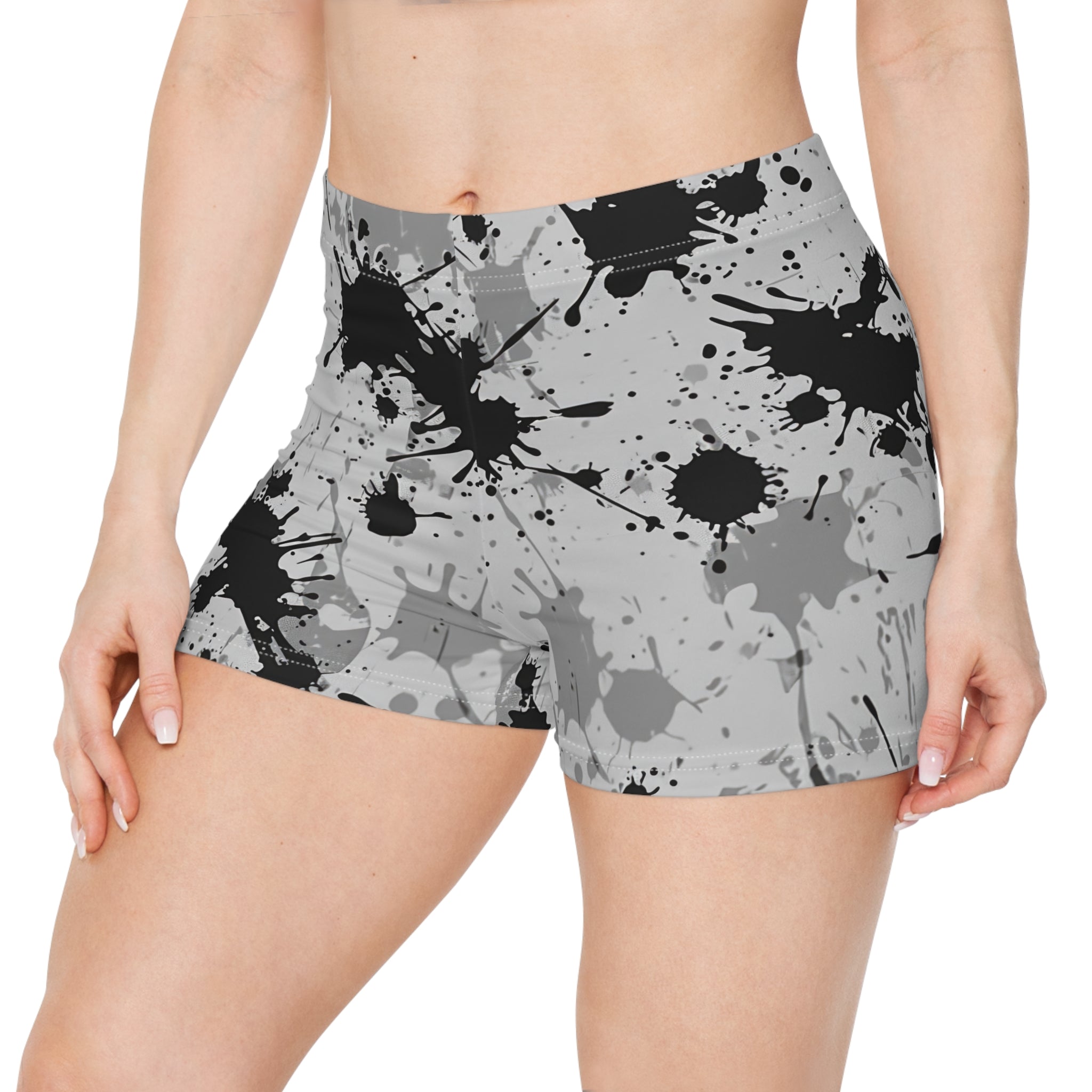 Gray Splatter Xtreme Riderz Women's Shorts