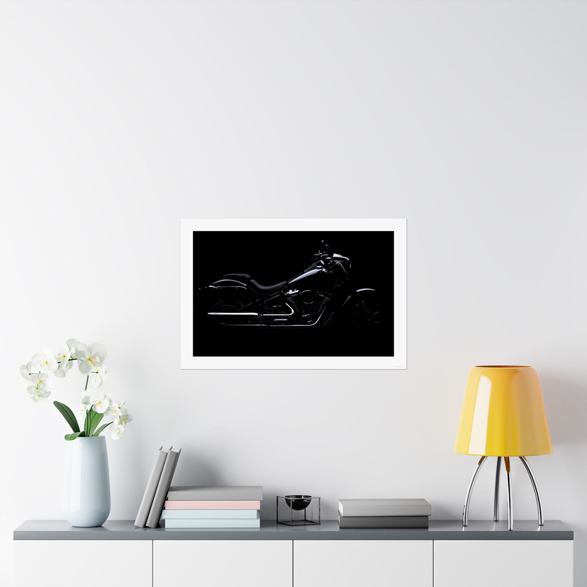 Black Elegance - Motorcycle - Gallery Print Poster - DC0122