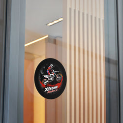 Motocross- Xtreme Riderz- Round Vinyl Stickers