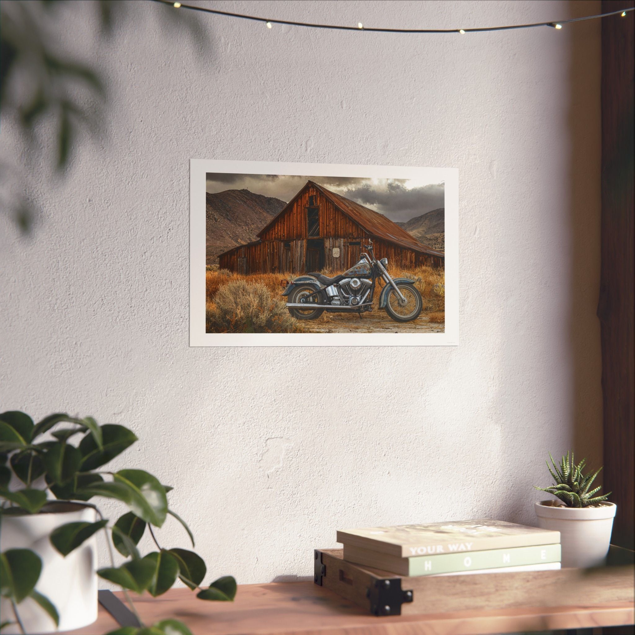 End of the Road - Motorcycle - Gallery Print Poster - DC0278