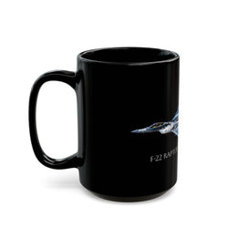 F-22 Raptor Black Mug (11oz, 15oz) - Aviation - DC0242