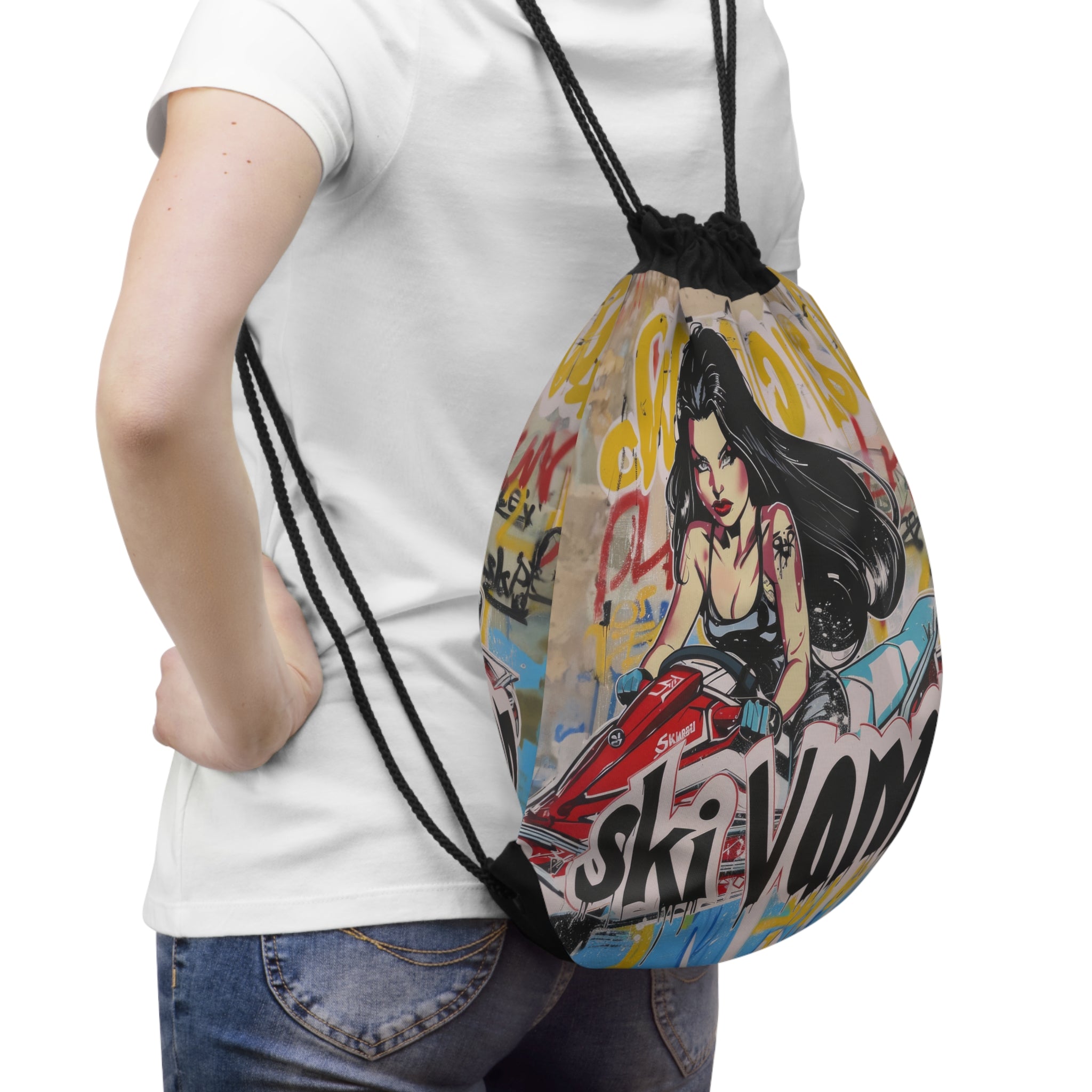 Ski Vamp Drawstring Bag