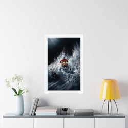 Avalanche Run -  Snowmobile - Gallery Print Poster - DC0191