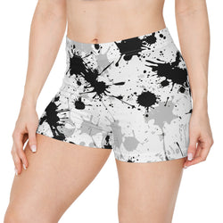 Xtreme Riderz White Splatter Pattern Women's Shorts