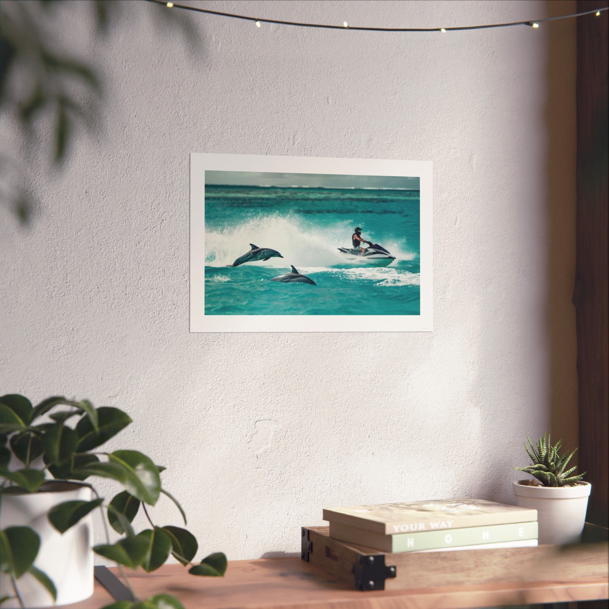 Dolphin Escort - Watersports - Gallery Print Poster - DC0144