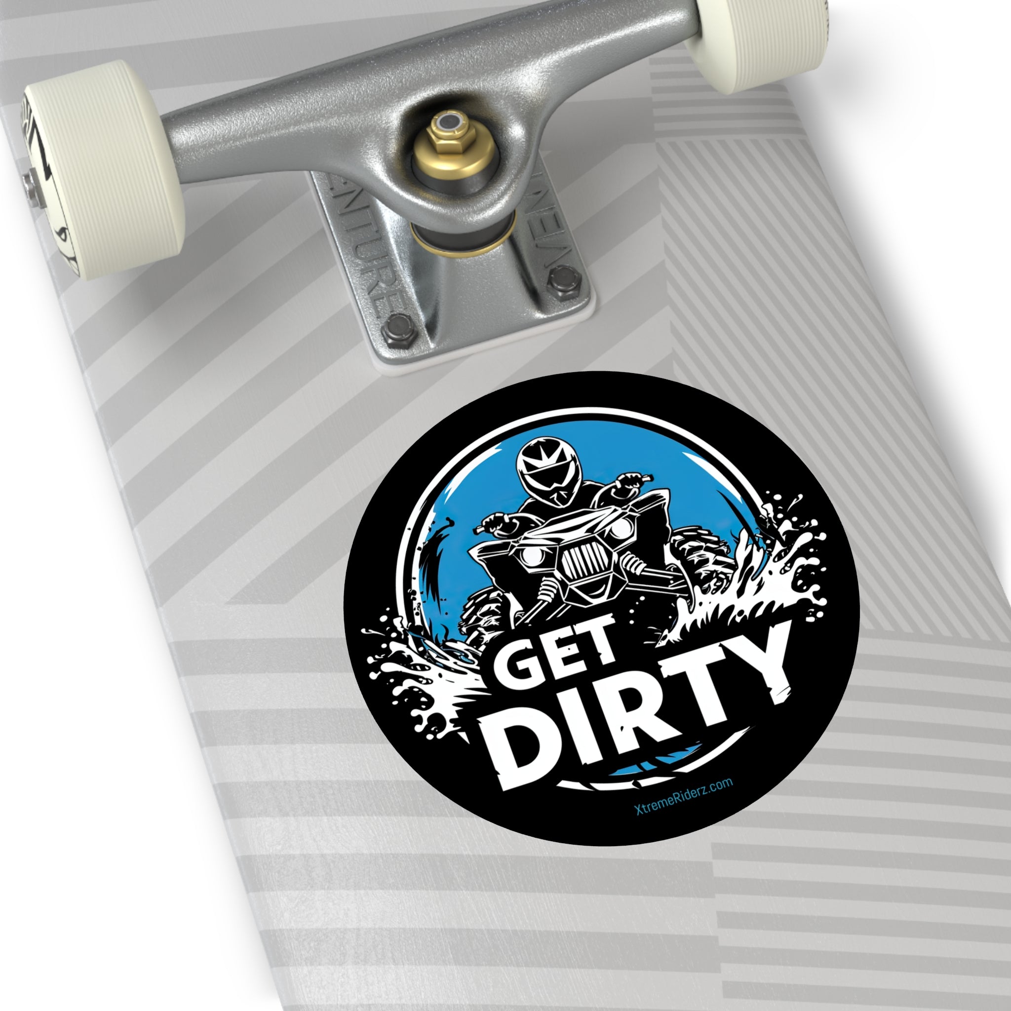 Get Dirty ATV- Xtreme Riderz - Round Vinyl Sticker