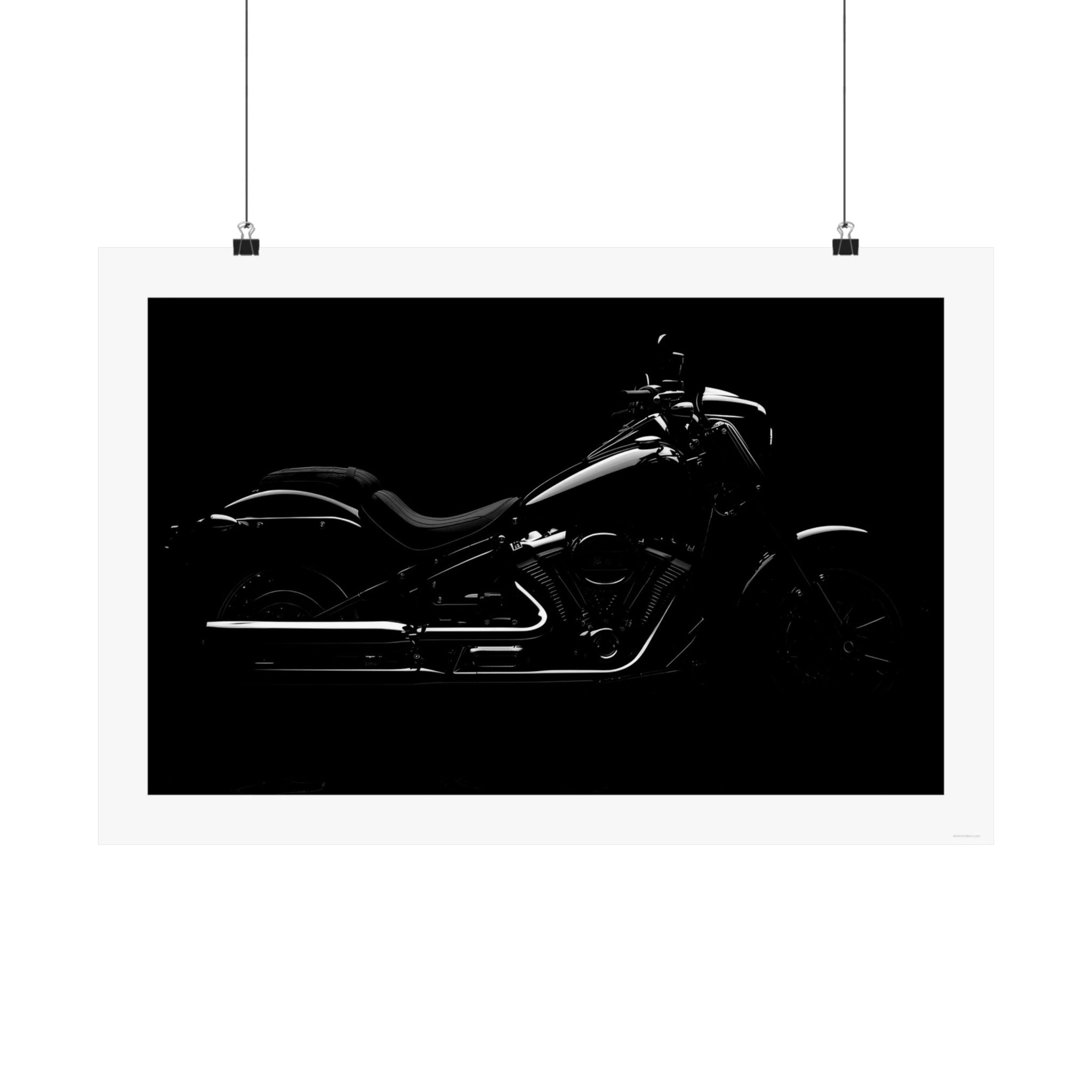 Black Elegance - Motorcycle - Gallery Print Poster - DC0122