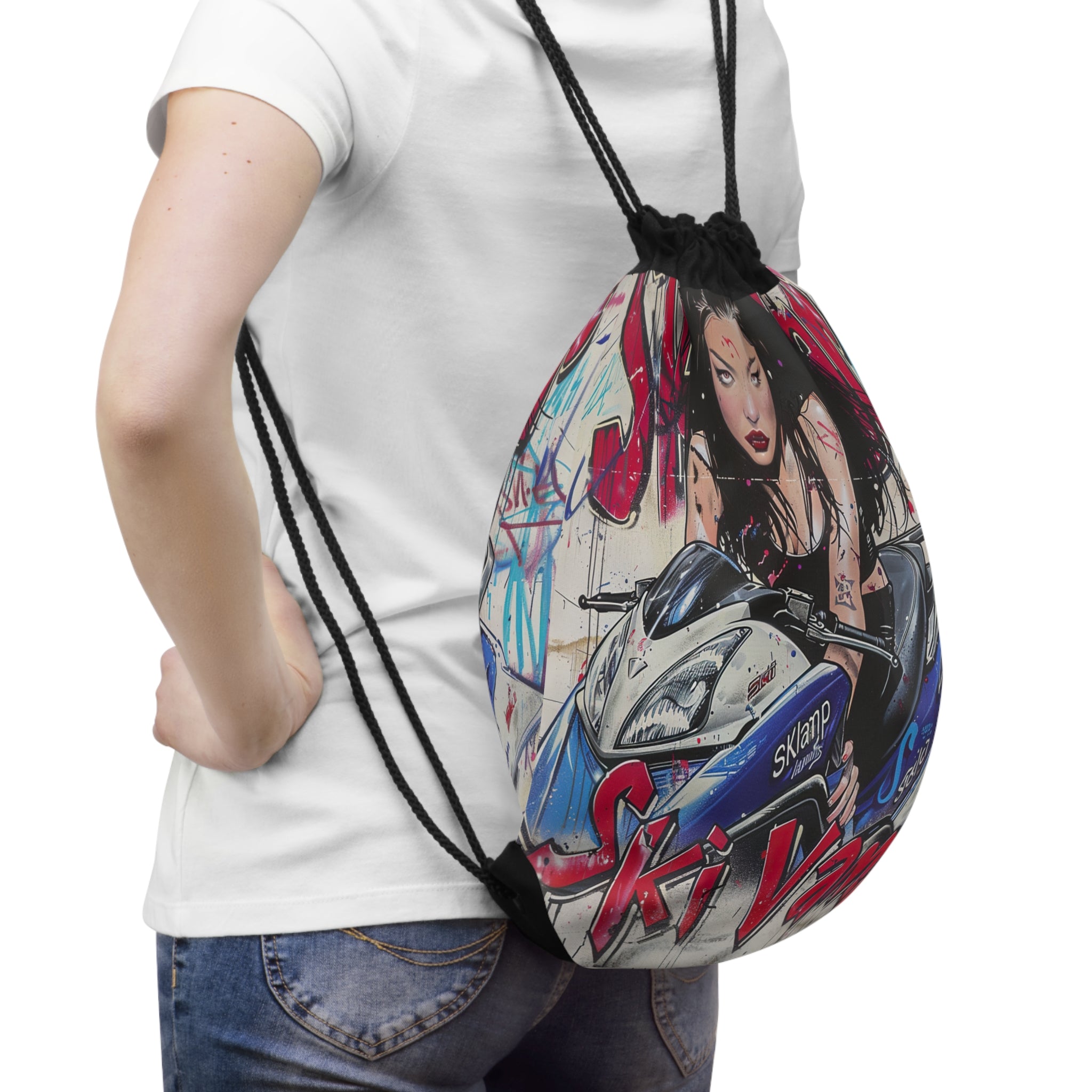 Ski Vamp Drawstring Bag