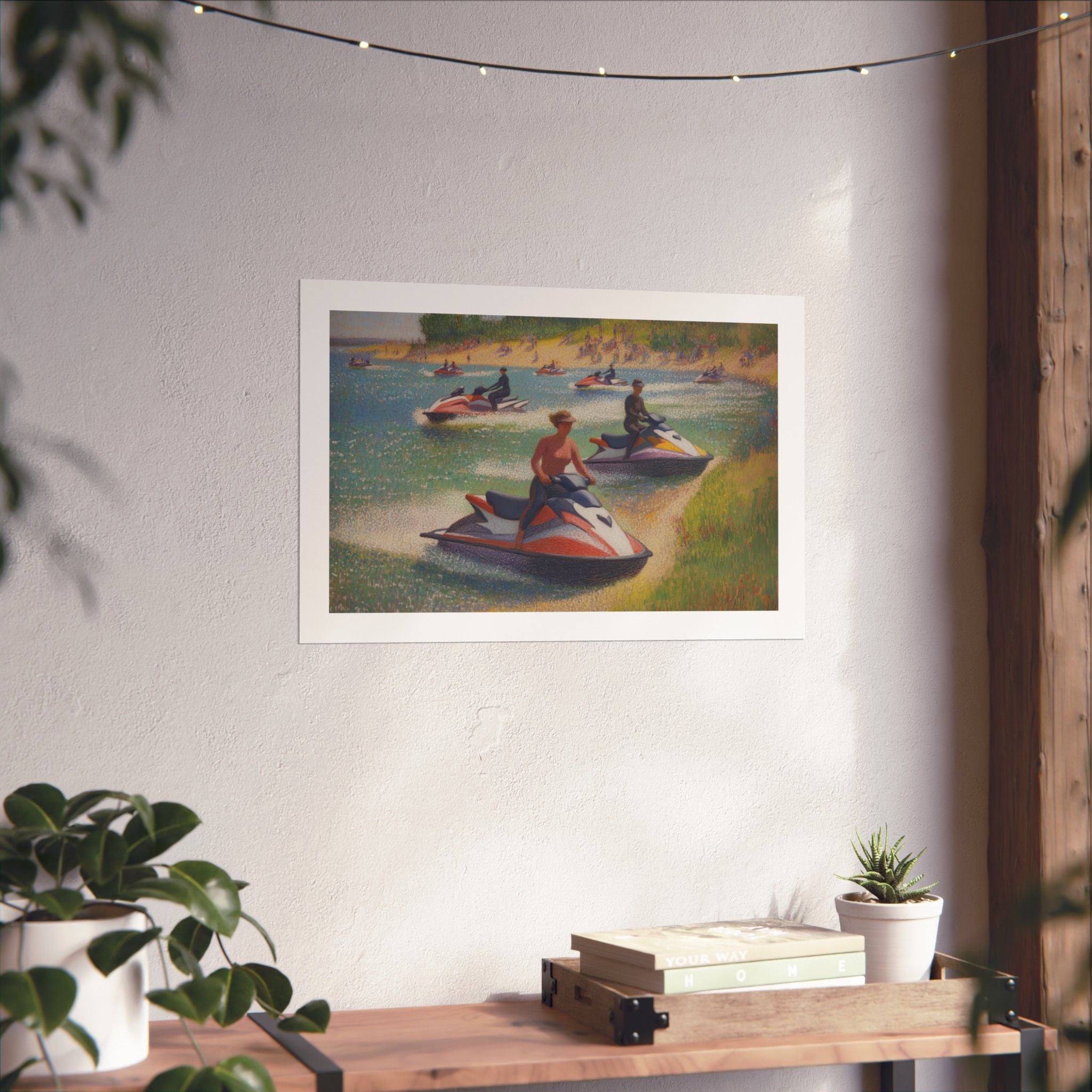 A Sunday Afternoon on the Island of La Grande - Version 2 - Seurat - Watersports - Gallery Print Poster - DC0259