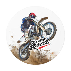 Motocross -Xtreme Riderz- Round Vinyl Sticker