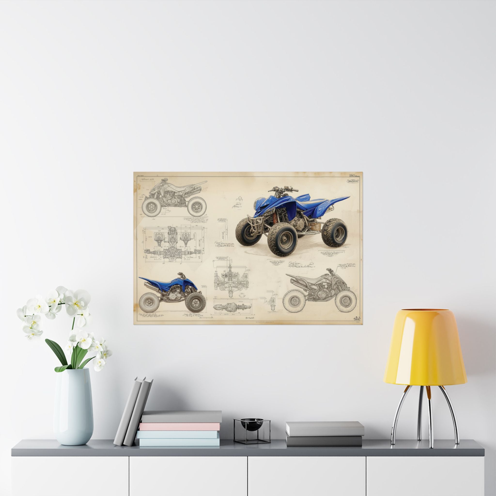 ATV Blueprint - ATV/UTV - Gallery Print Poster - DC0292