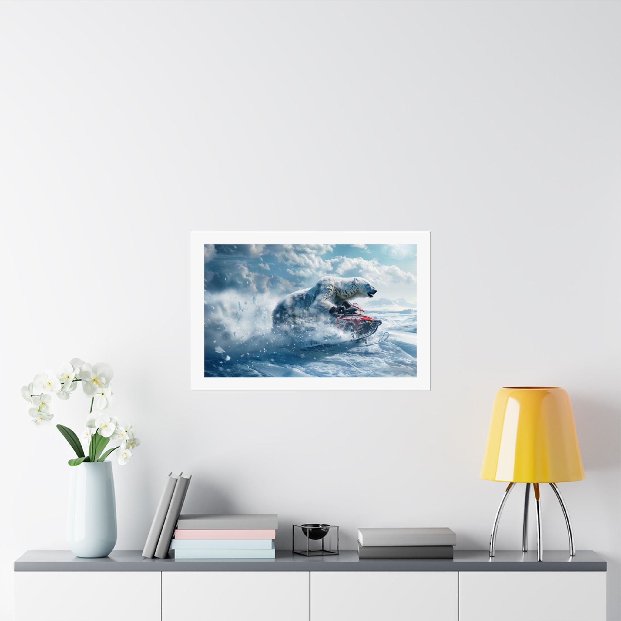 Bear it All - Snowmobile - Gallery Print Poster - DC0166