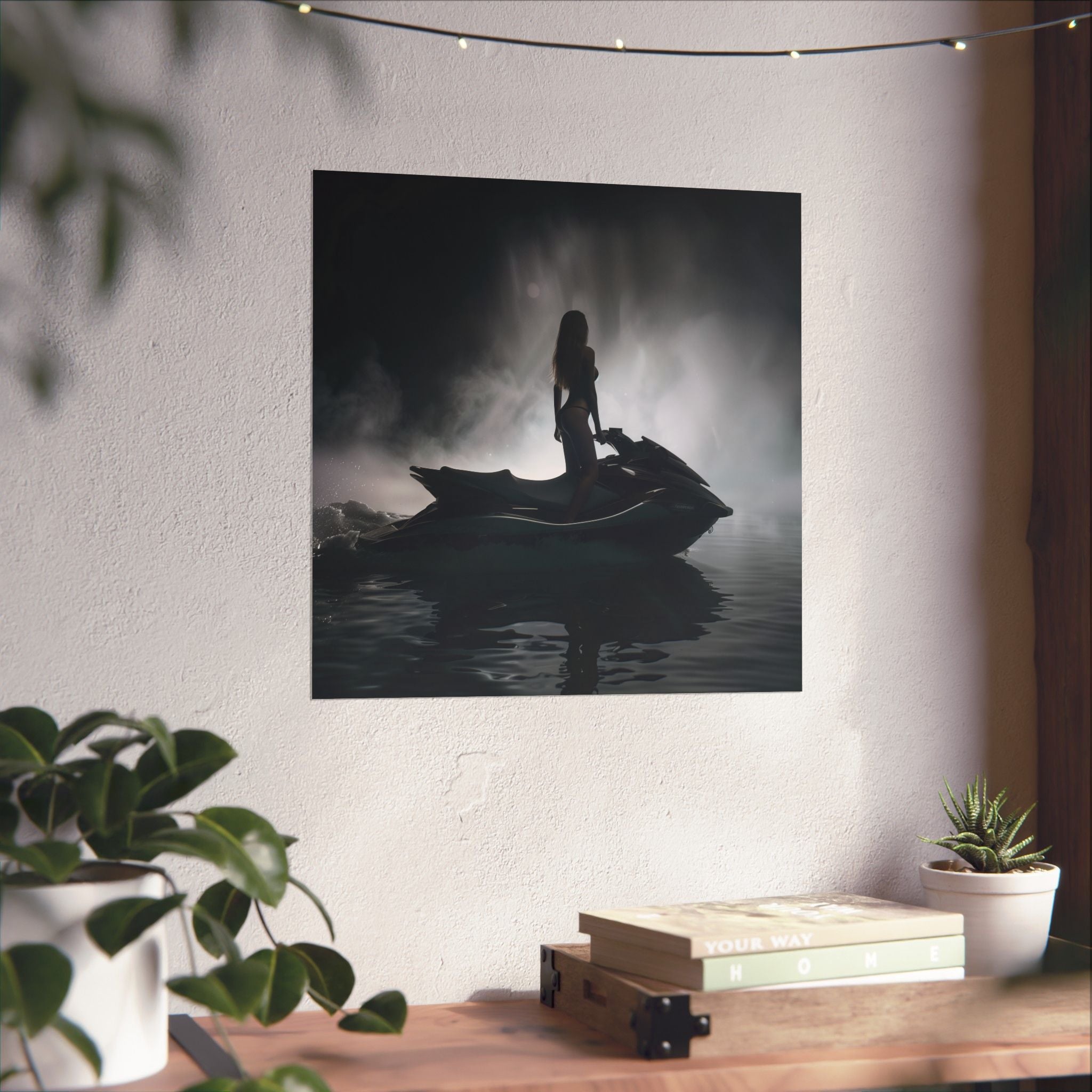 Silhouette in the Mist - Watersports - Poster - TG0111