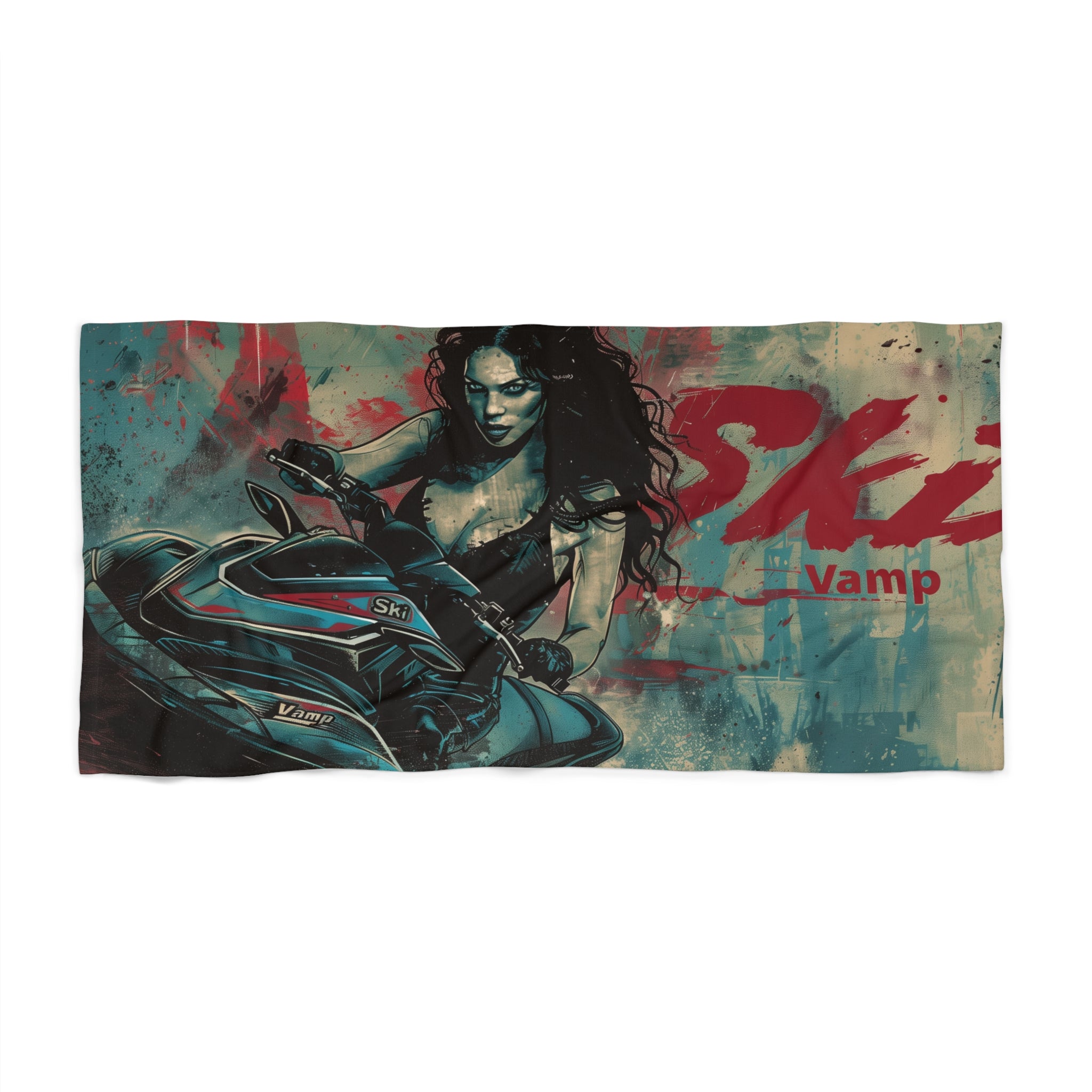 Ski Vamp Beach Towel