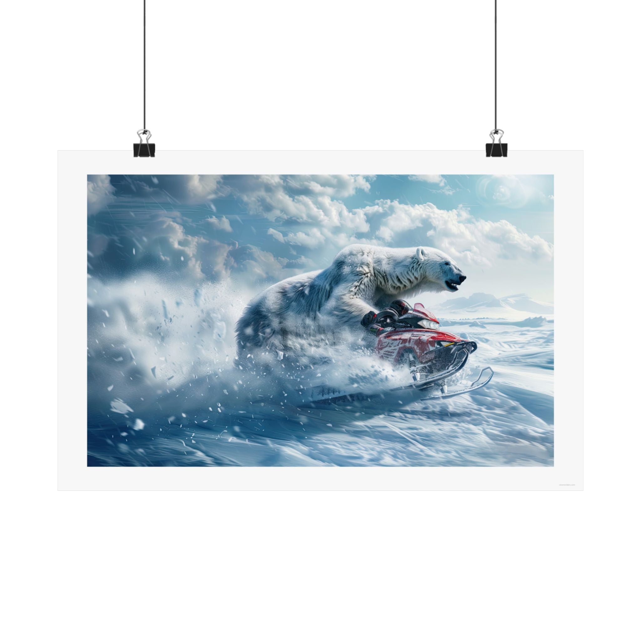 Bear it All - Snowmobile - Gallery Print Poster - DC0166