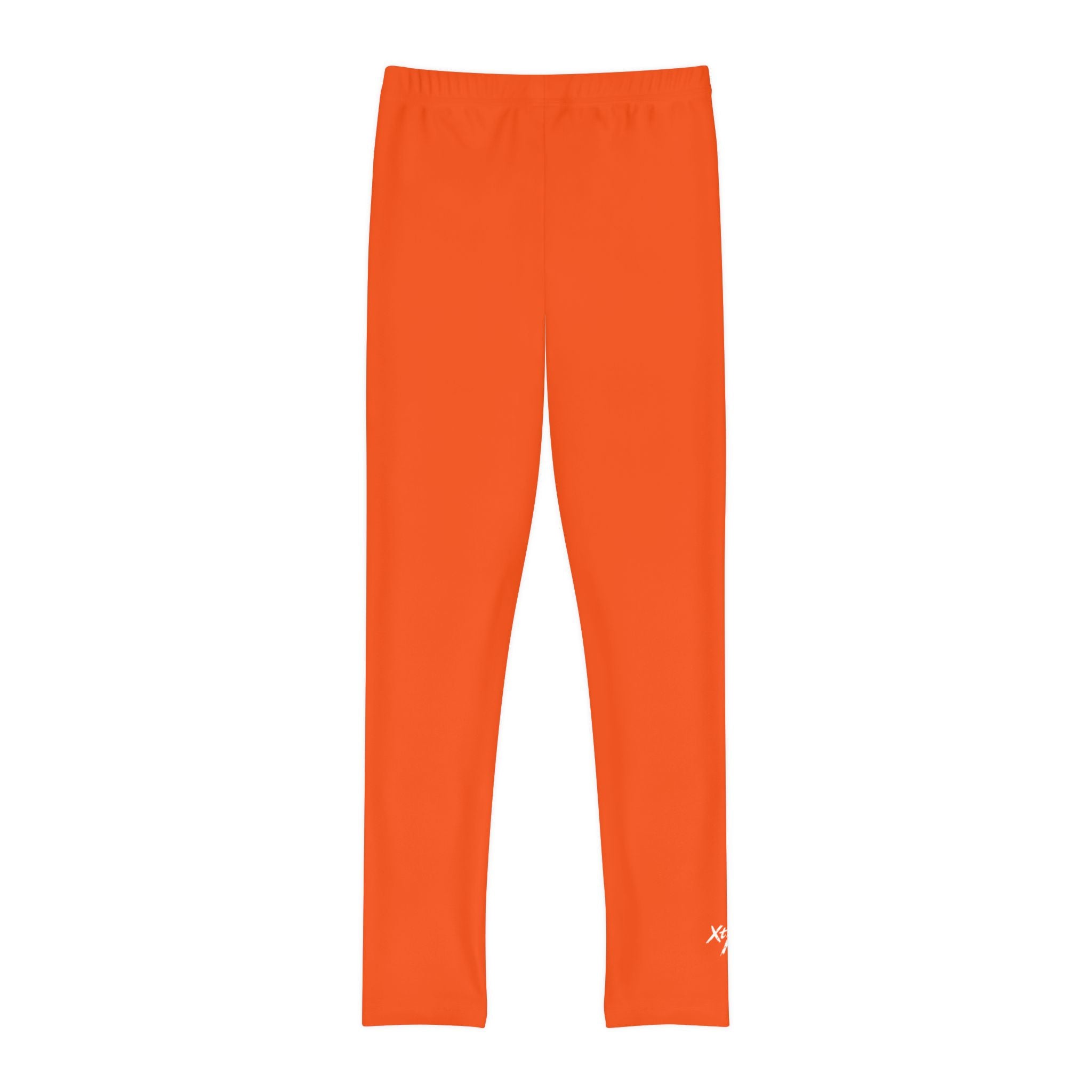 Orange Youth Full-Length Leggings- Xtreme Kidz