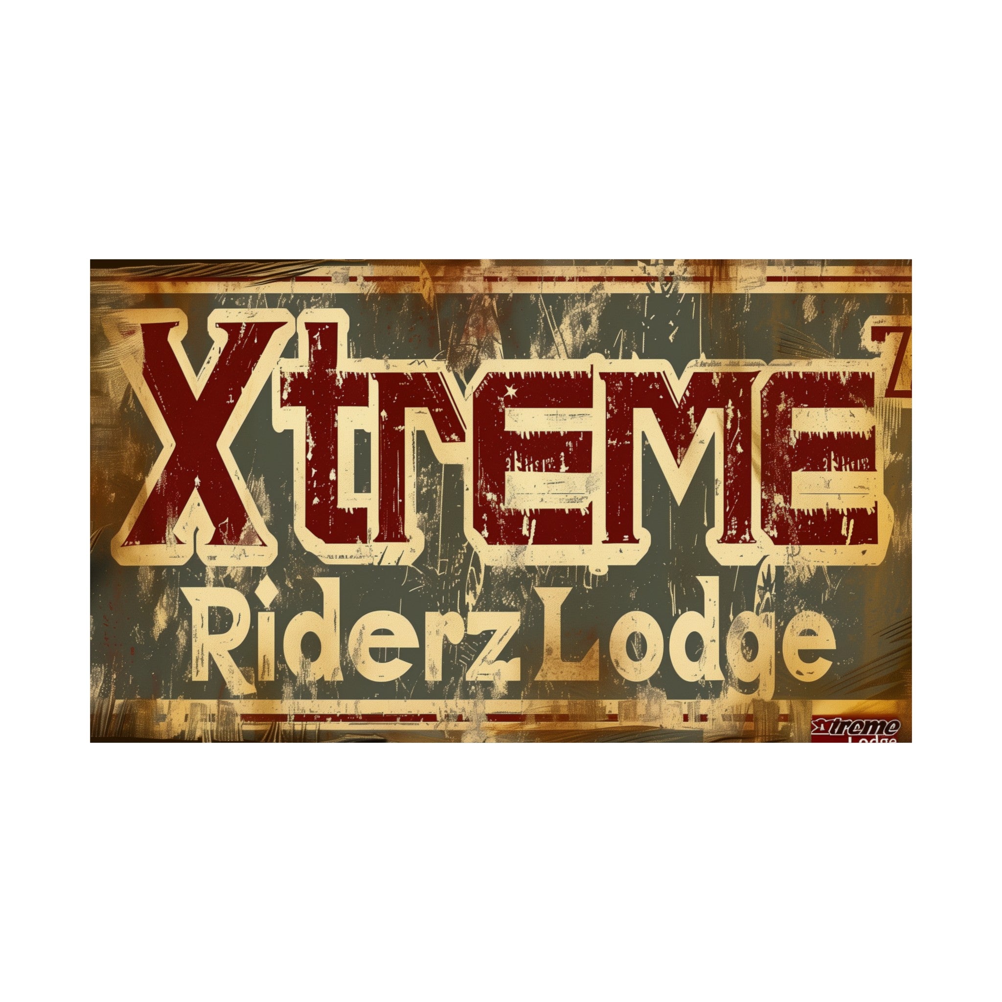 Xtreme Riderz Lodge Retro Poster