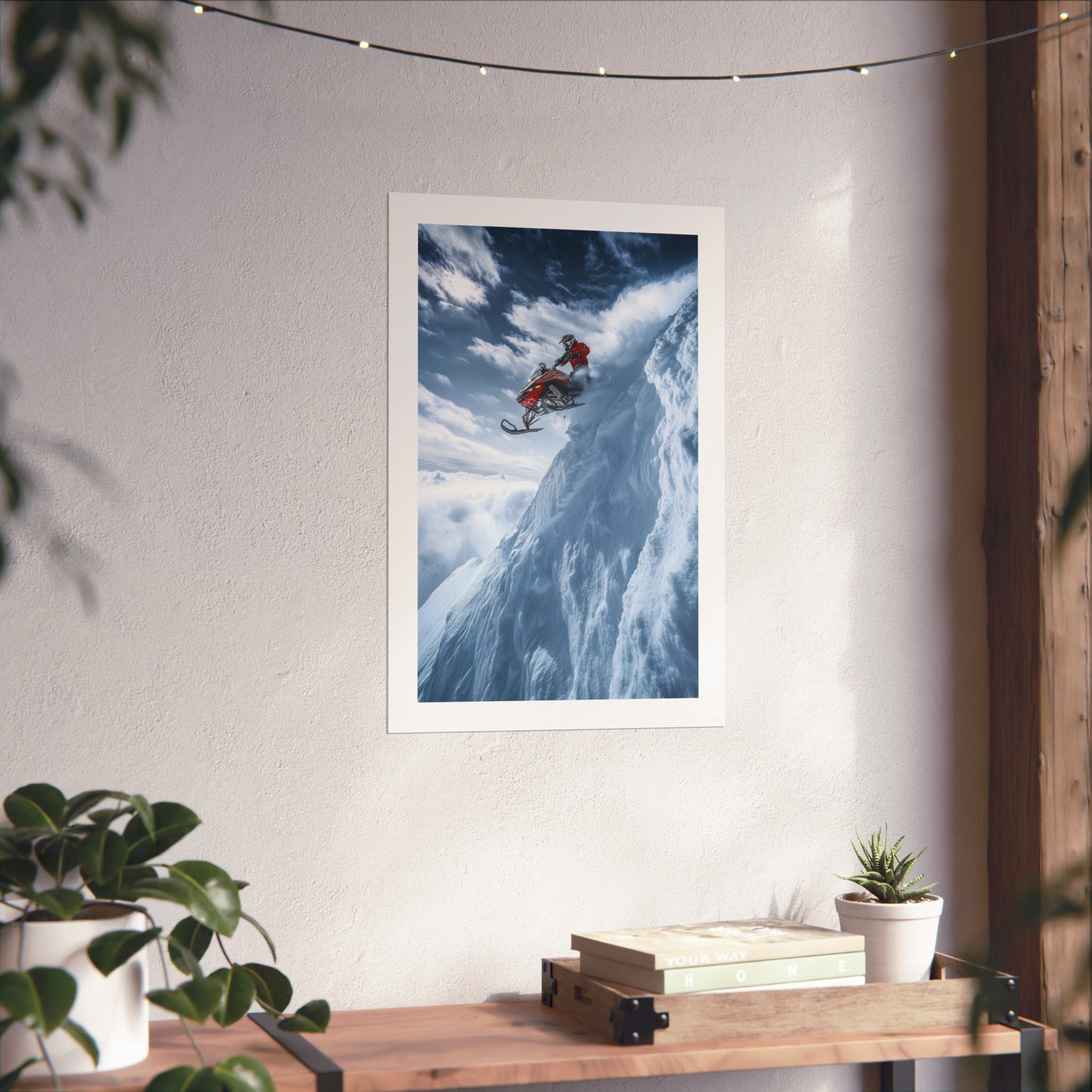 Free Fall -  Snowmobile - Gallery Print Poster - DC0192