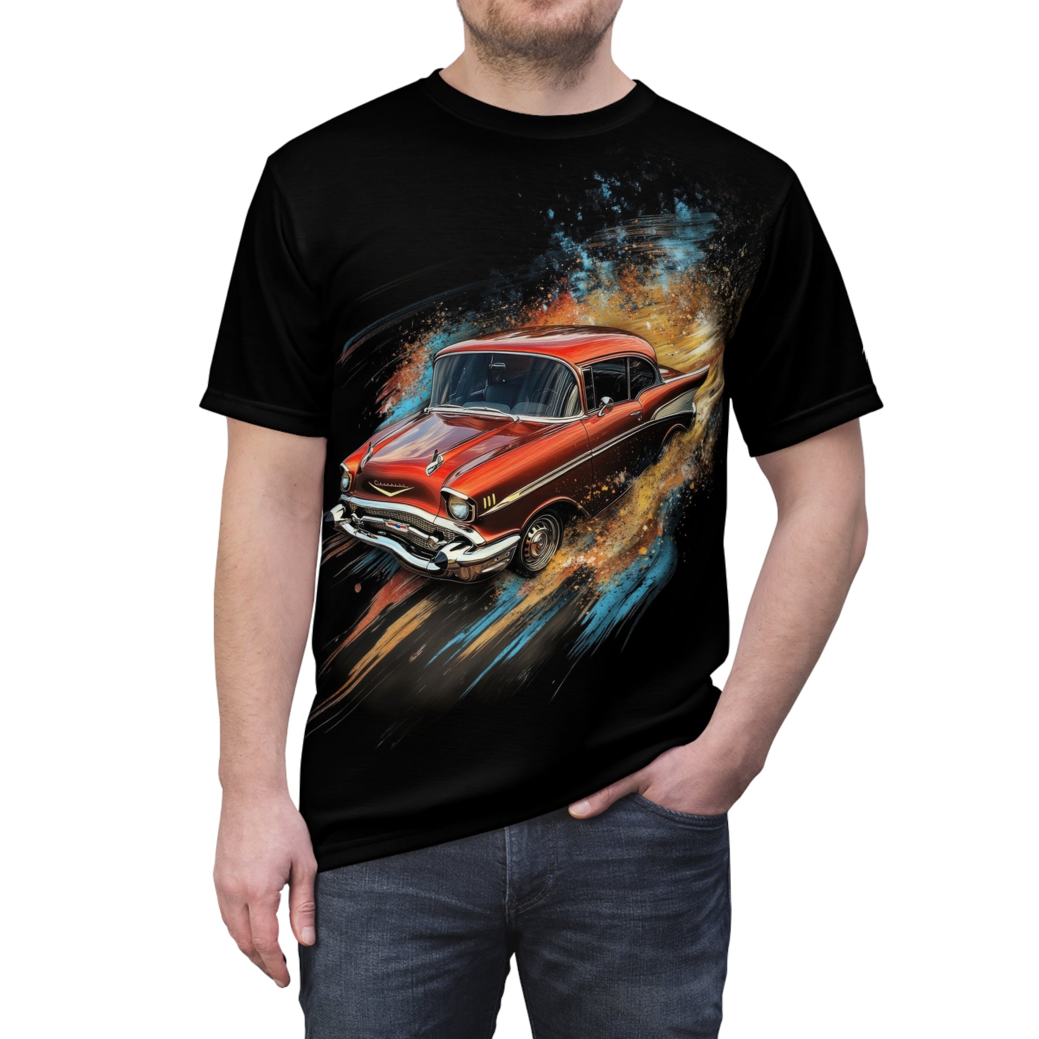 1957 Chevrolet Bel Air - Auto - Men's Tee Shirt - DC0229